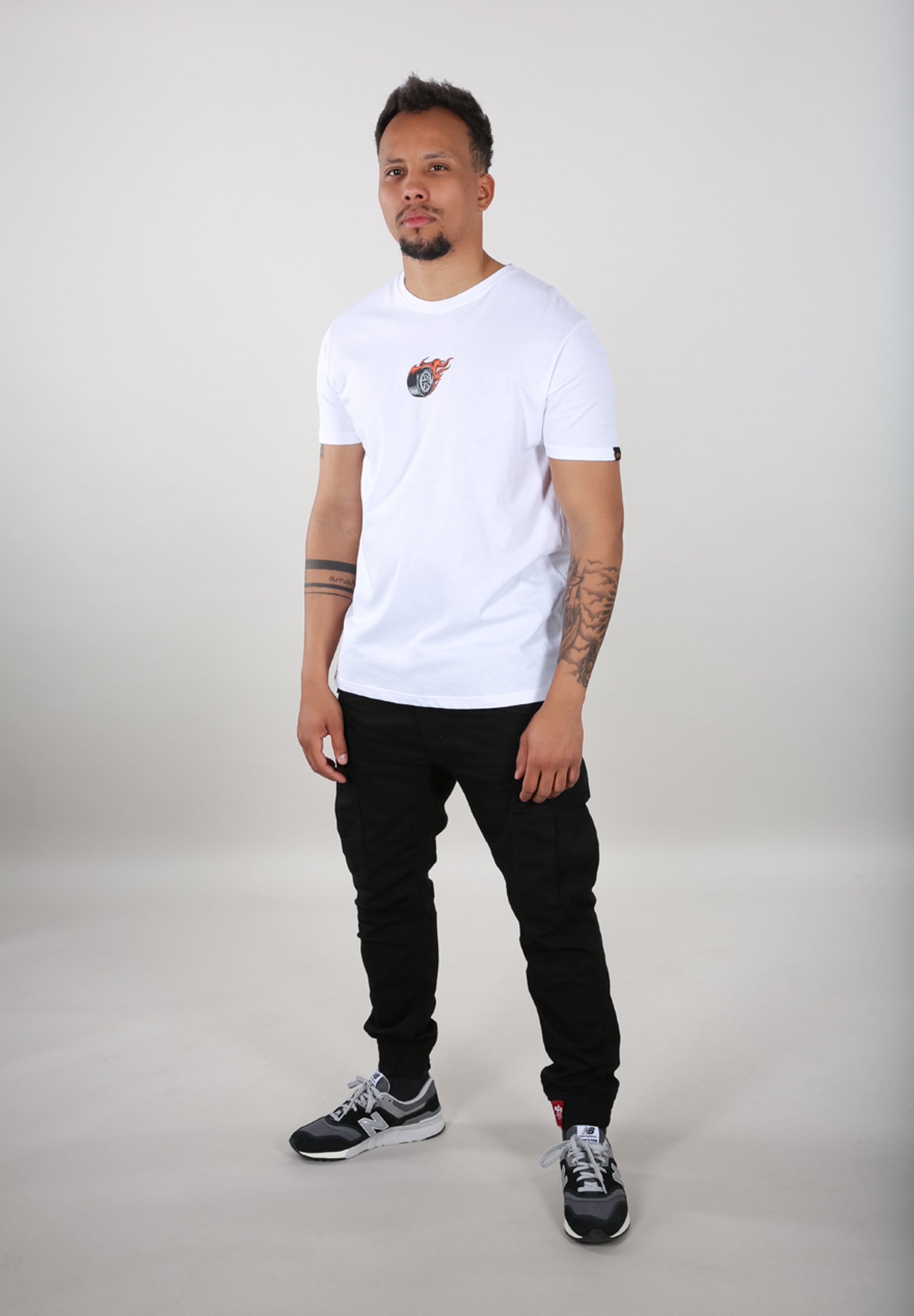 Alpha Industries Longsleeve »Alpha Industries Men - T-Shirts Hot Wheels Back Print T-Shirt«