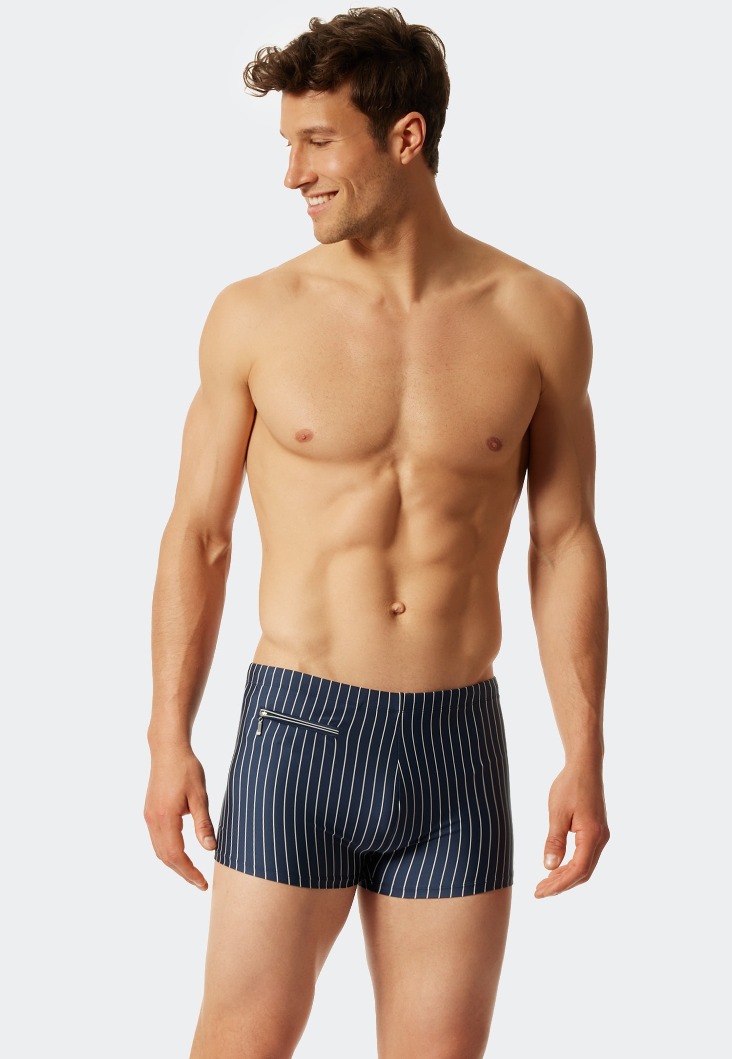 Schiesser Badehose »"Nautical Casual"«, mit weißen Streifen