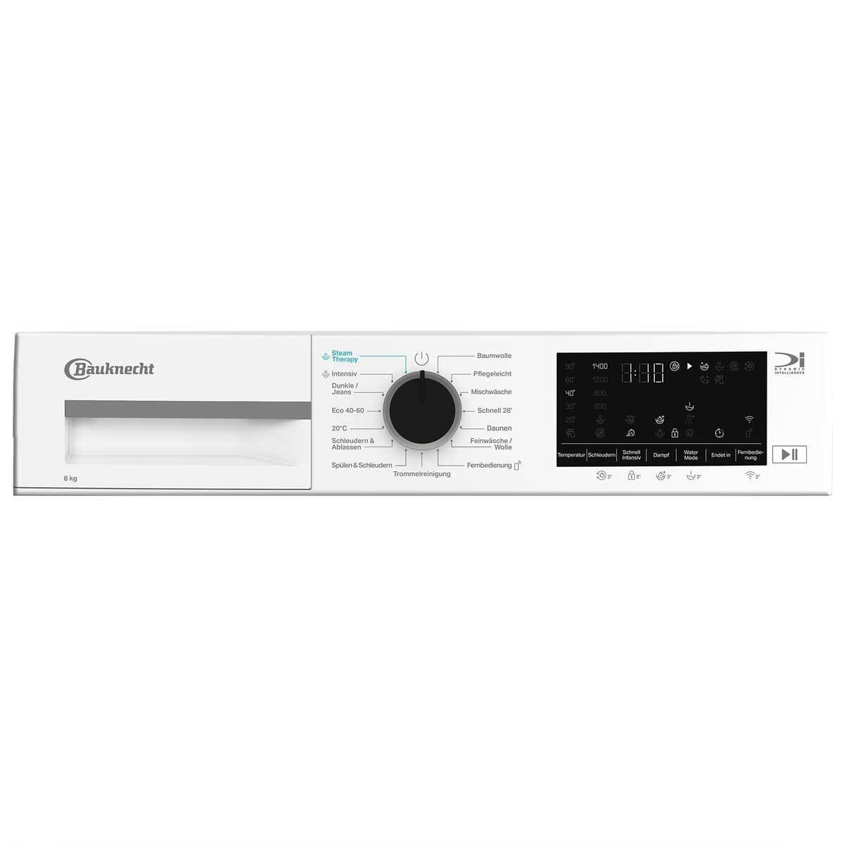 BAUKNECHT Waschmaschine »B WM 8A7 BS« 8 kg 1400 U/min Adaptive Wash – Intelligente Anpassung für perfekte Waschergebnisse