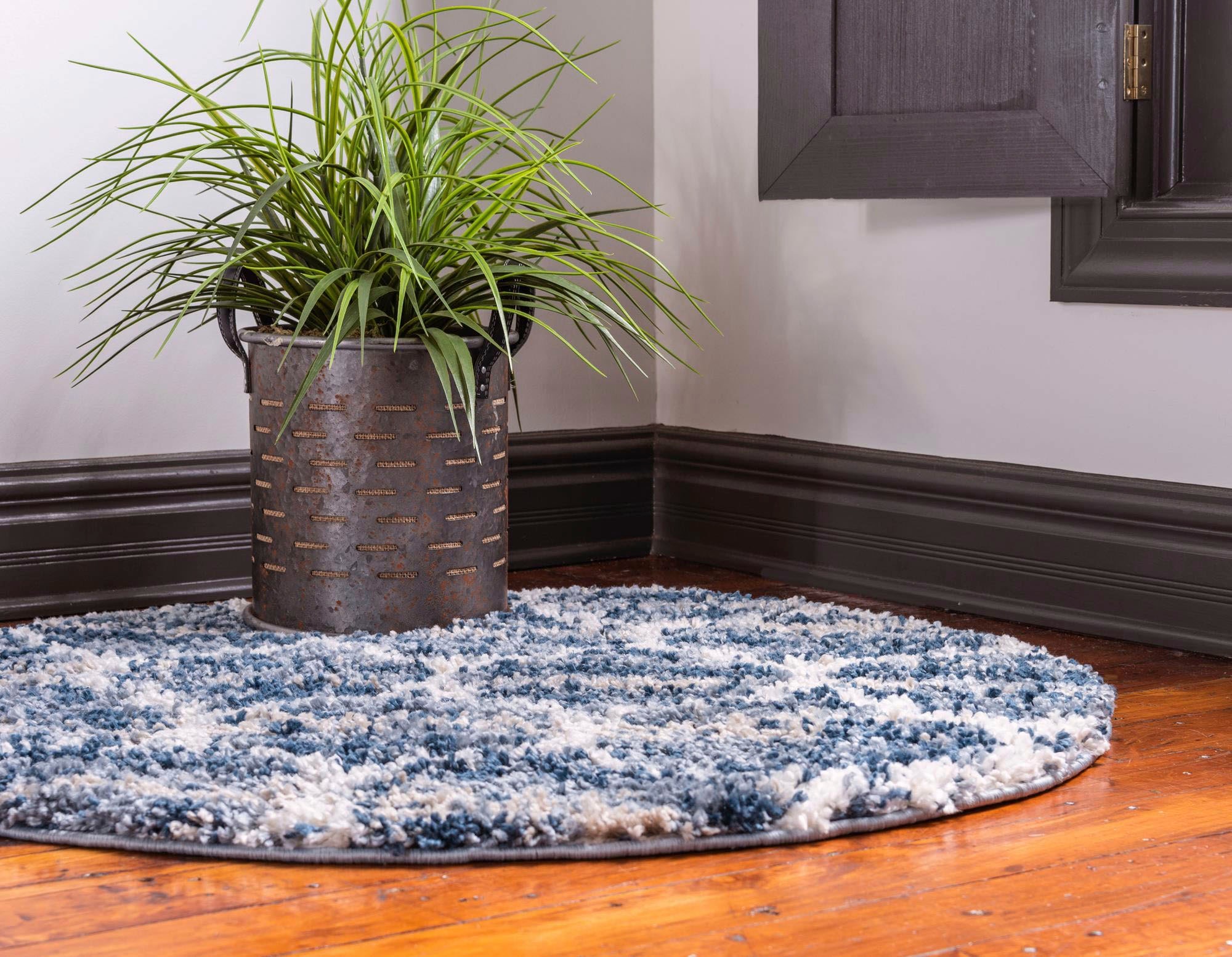 Myflair Möbel & Accessoires Hochflor-Teppich »Top Shag Lagerräumung«, rund, 32 mm Höhe, gewebt, melierte Optik, weich & kuschelig