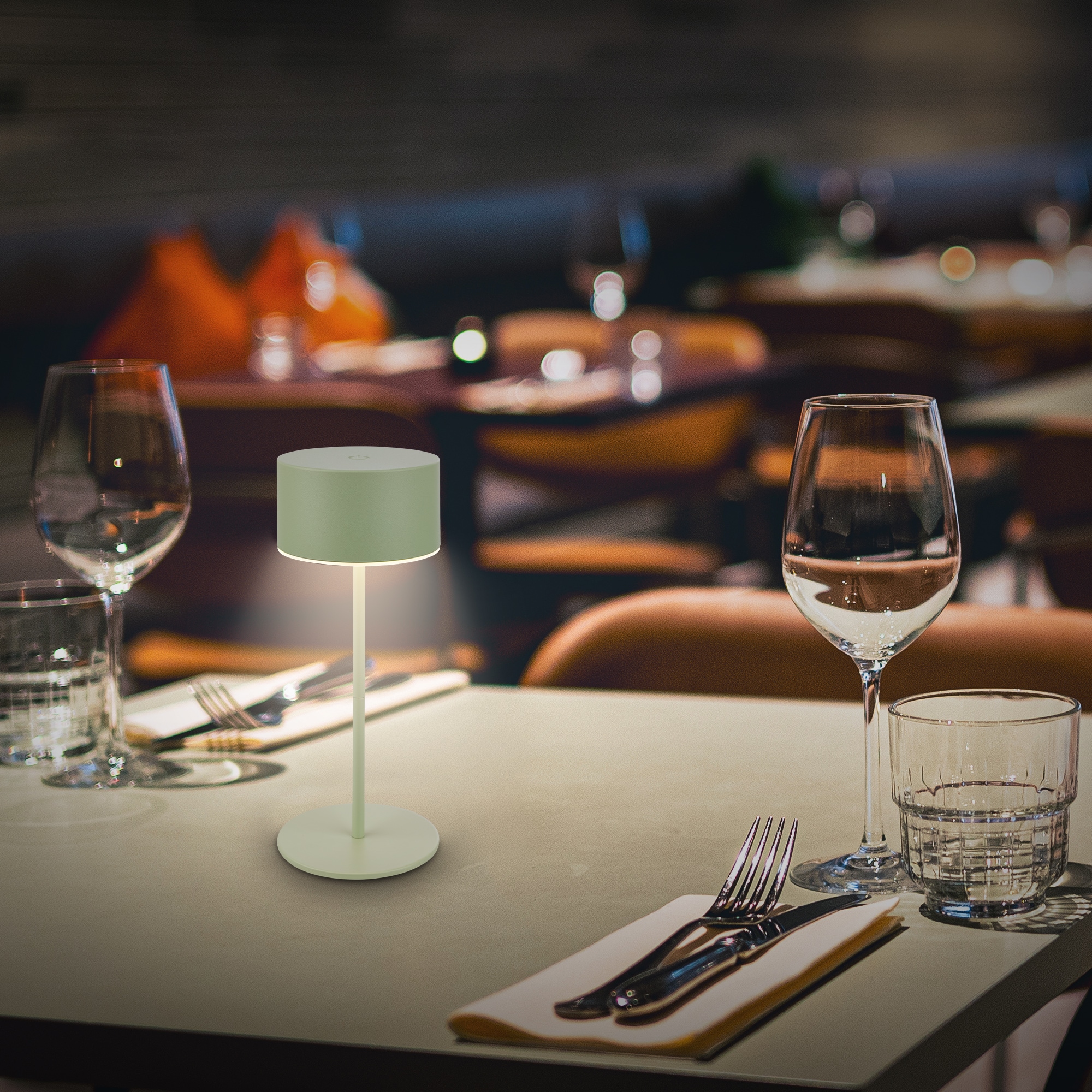 Briloner Leuchten LED Tischleuchte »KIRA« LED-Modul 1 Stk. Warmweiß 8x19 cm, Akku tauschbar, Indoor/Outdoor, Wohnzimmer, Flur, Balkon