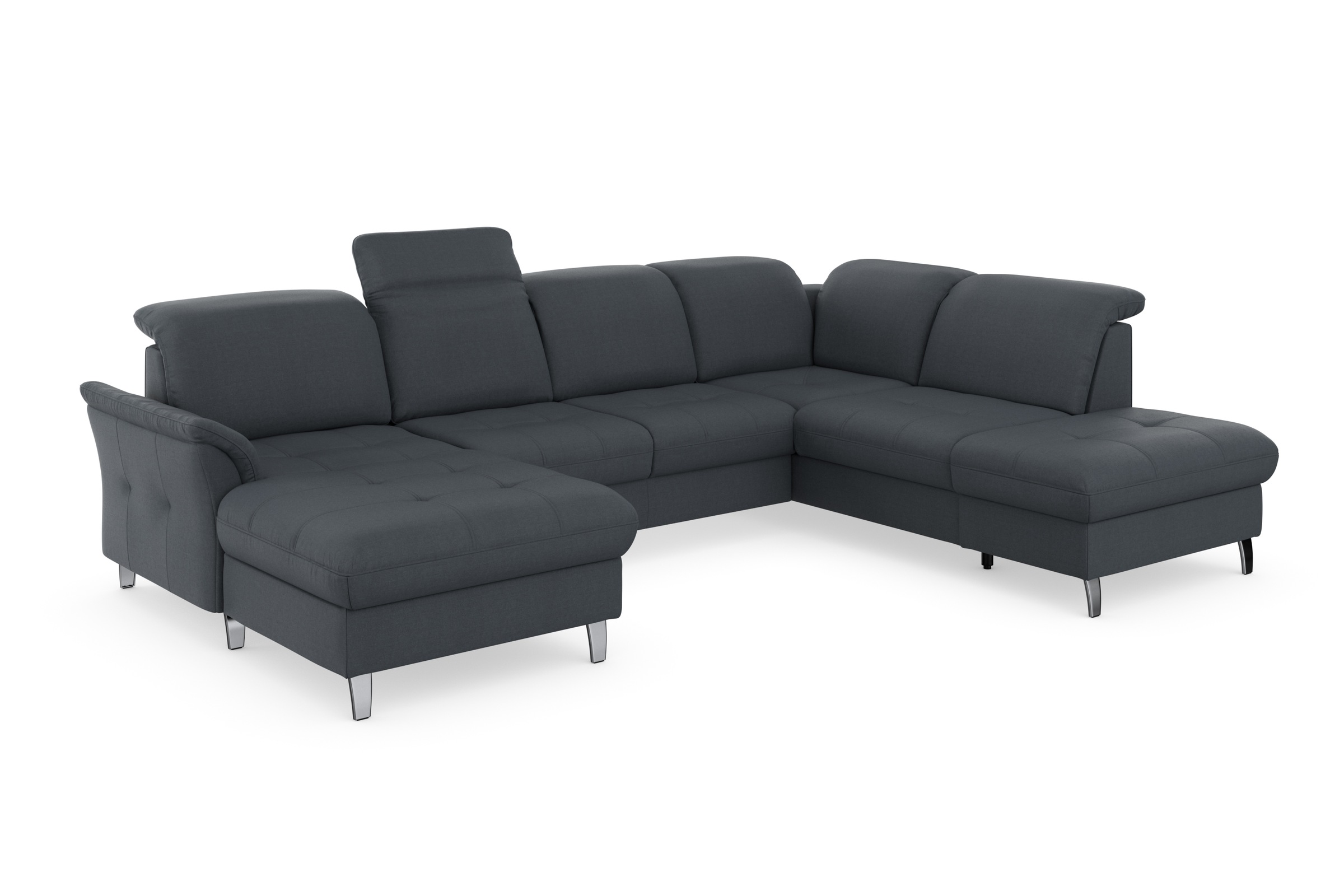 sit&more Wohnlandschaft »Maggiore U-Form«, wahlweise mit Kopfteilverstellung, Bettfunktion und Stauraum