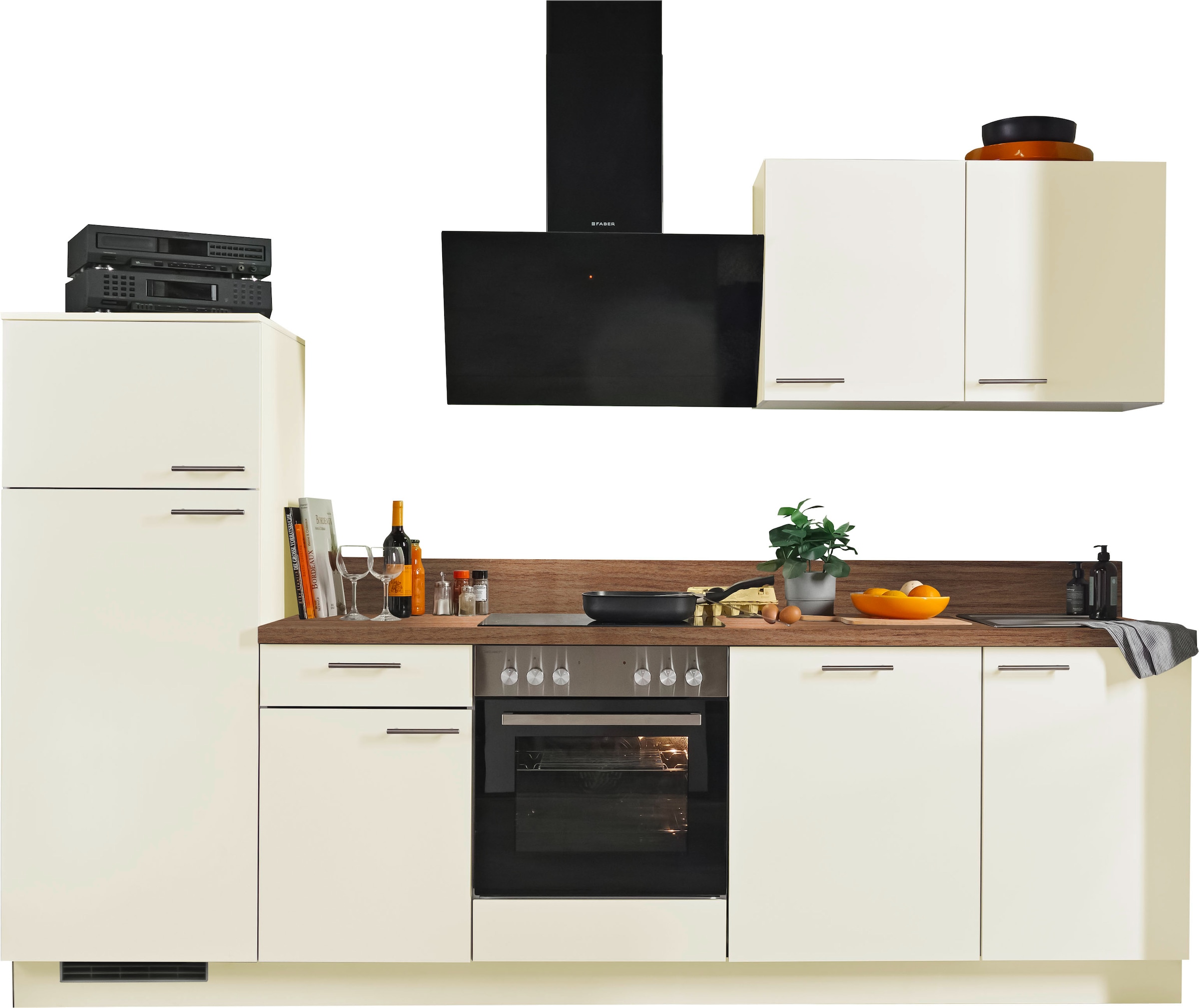 KOCHSTATION Küche vormontiert, wahlweise mit E-Geräten, Stellbreite 280 cm günstig online kaufen