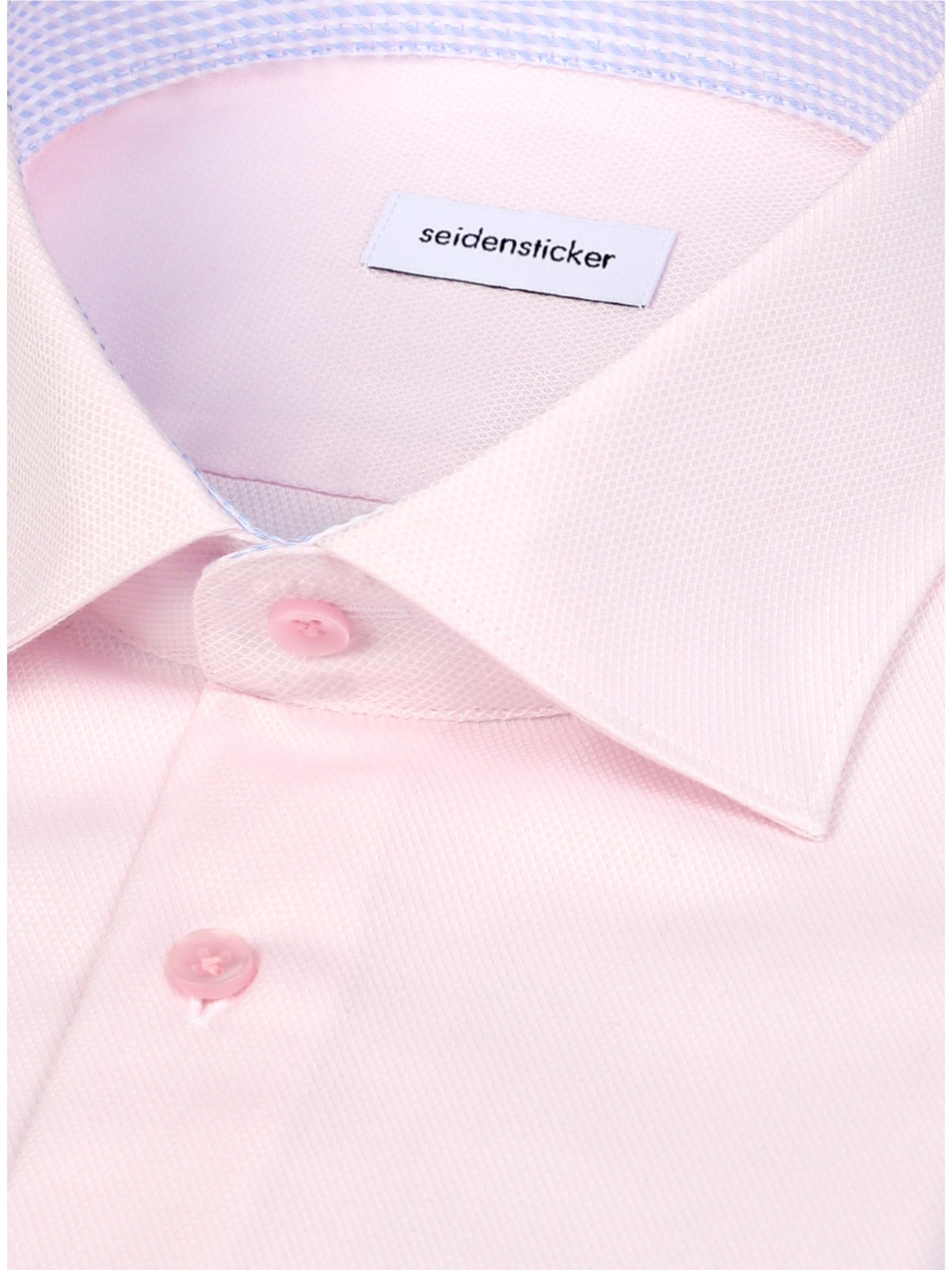 seidensticker Businesshemd »Schwarze Rose« Shaped 1/1 Extra lang Kentkragen Struktur