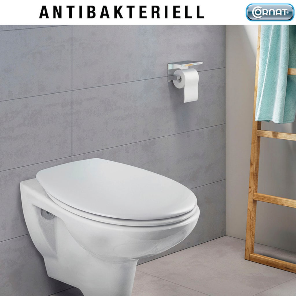 CORNAT WC-Sitz »Flaches Design - Pflegeleichter Duroplast - Quick up & Clean Funktion«