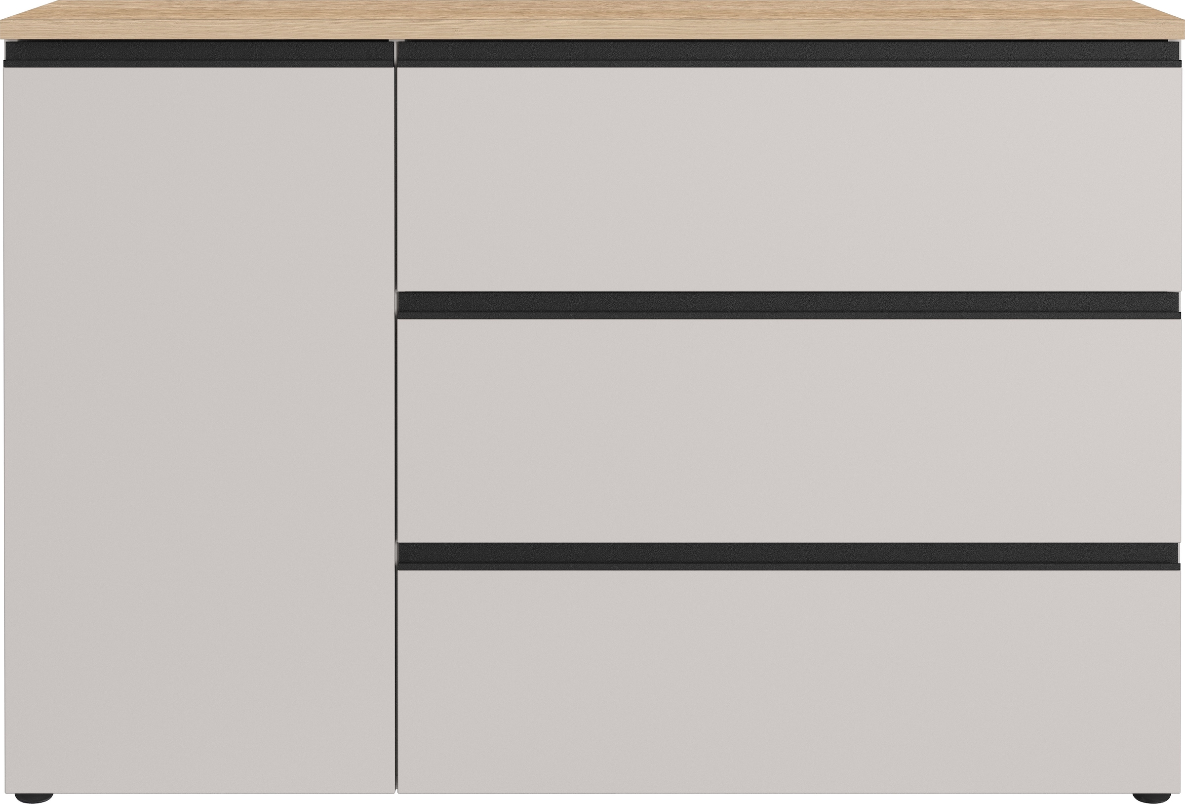 GERMANIA Sideboard »Cormano« Kommode mit einer Tür und drei Schubkästen