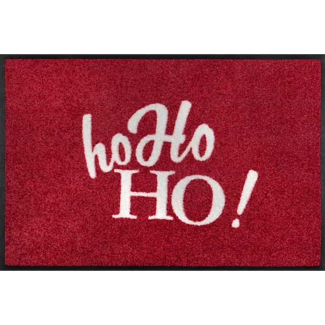 wash+dry by Kleen-Tex Fußmatte »ho Ho HO!«, rechteckig, Schmutzfangmatte,  mit Spruch, rutschhemmend, waschbar bequem und schnell bestellen