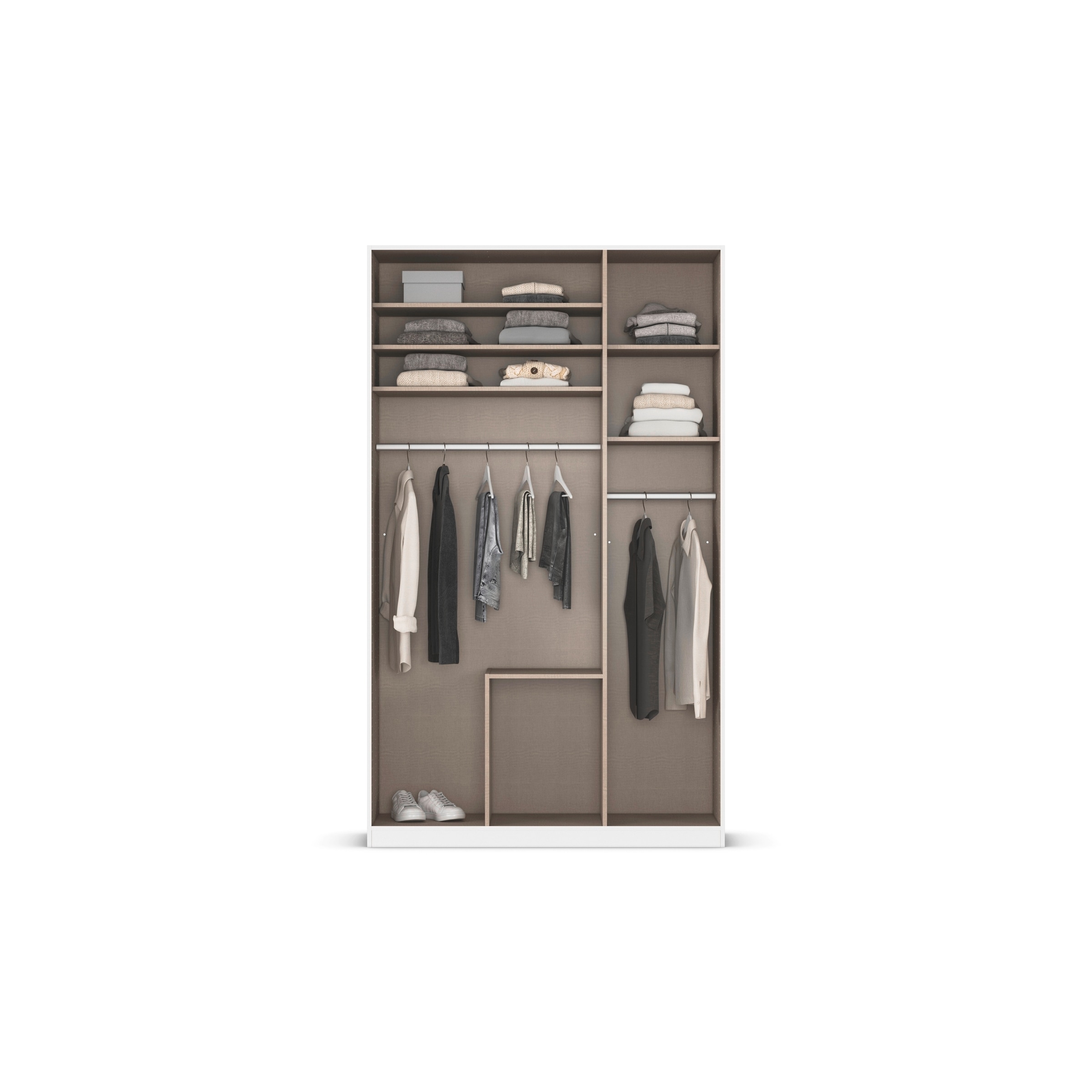 rauch Drehtürenschrank »Kleiderschrank Kleiderschränke Schrank Garderobe AGORDO mit Glasfront«, mit Außenschubkästen, in 6 Breiten und 2 Höhen MADE IN GERMANY