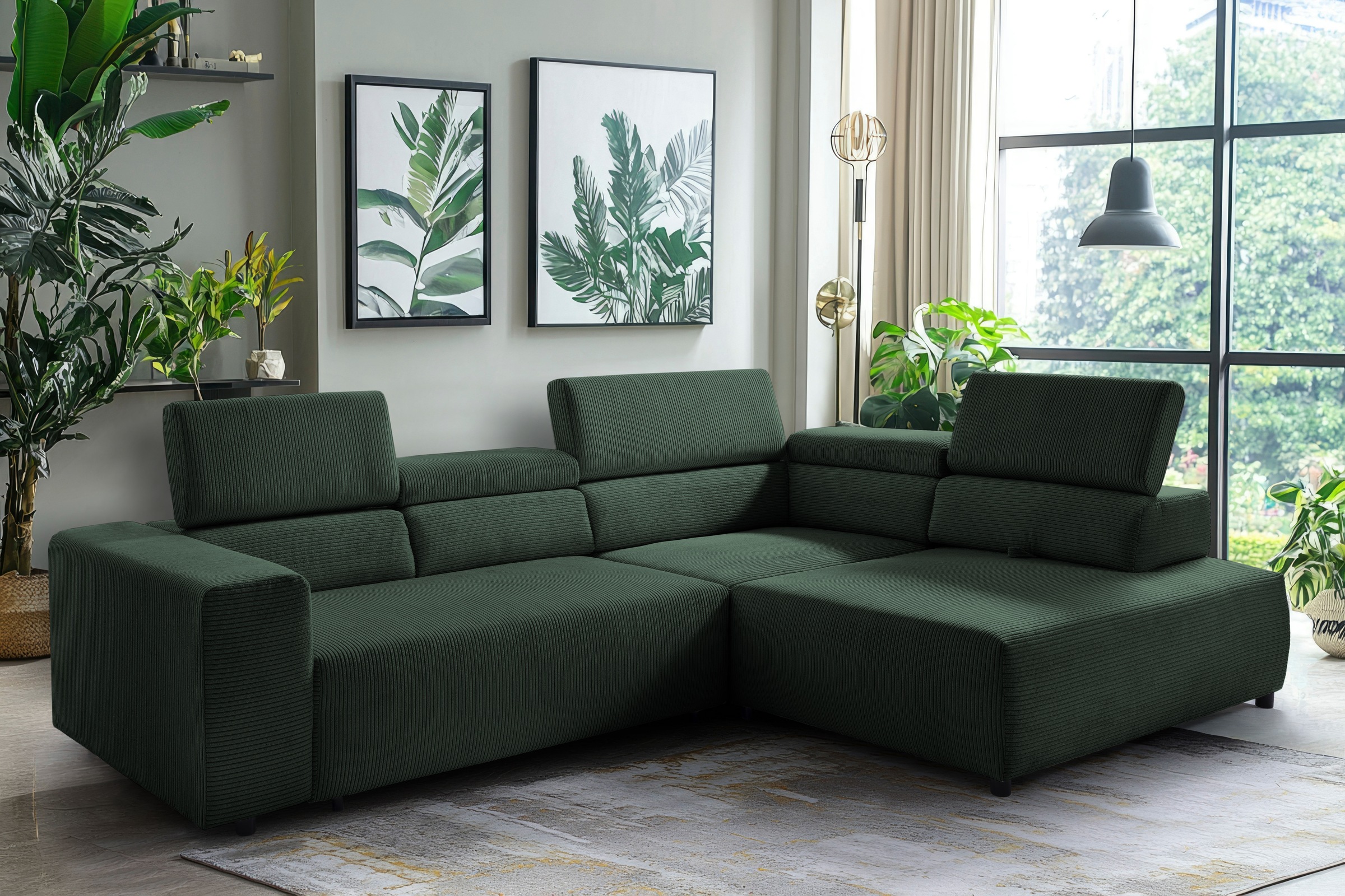 exxpo - sofa fashion Ecksofa »VITTORIO«, inkl. Kopfteil- und Sitztiefenvers günstig online kaufen