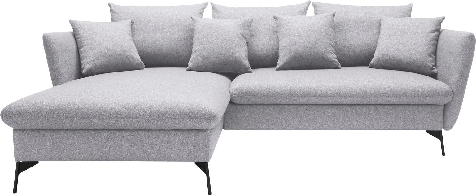OTTO home Ecksofa »LIVORNO,258 cm, L-Form,« Schlaffunktion u. Bettkasten (1 günstig online kaufen