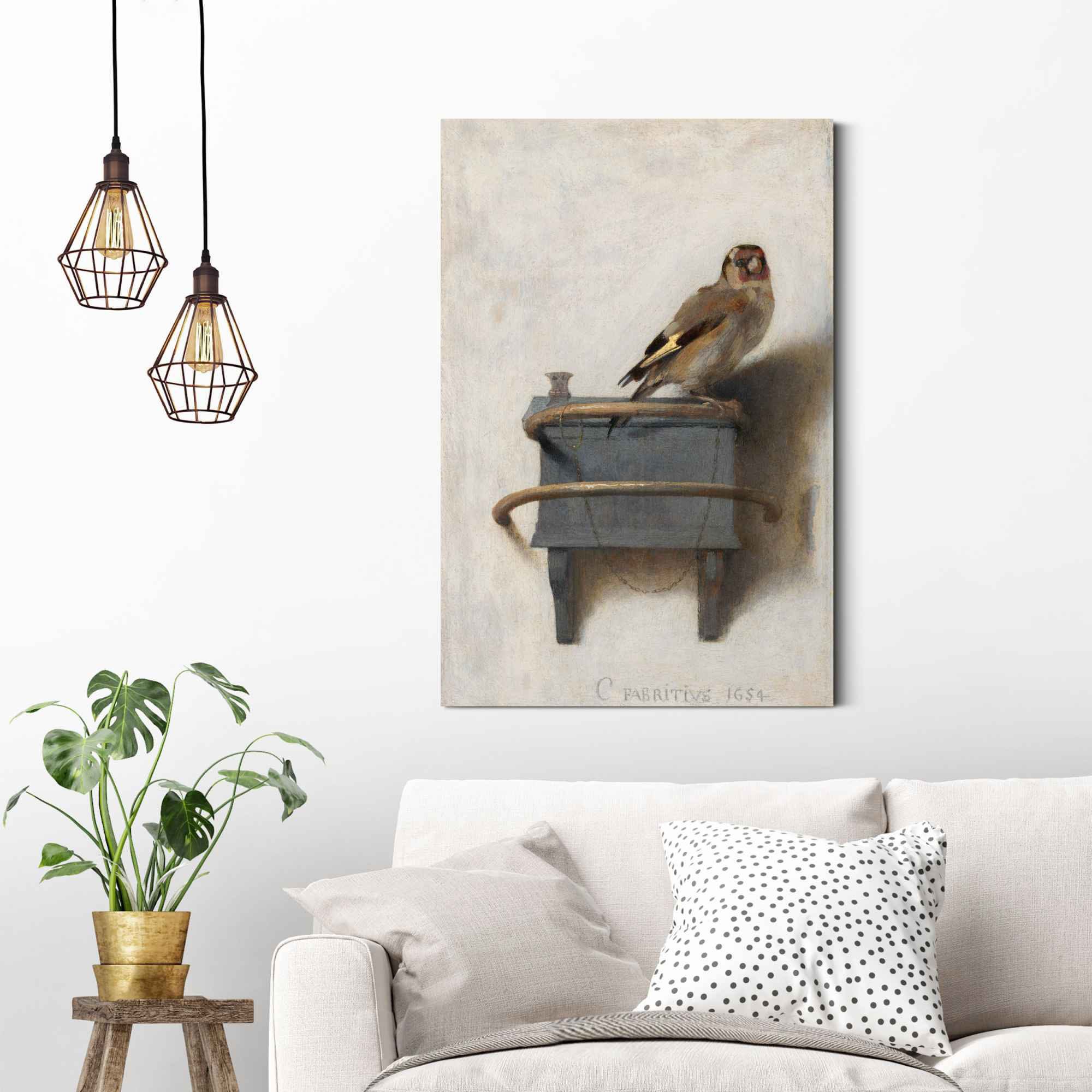 Reinders! Wandbild »Wandbild Der Distelfink Carel Fabritius - Vogel - Kunst - Mauritshuis«, Vögel, (1 St.)