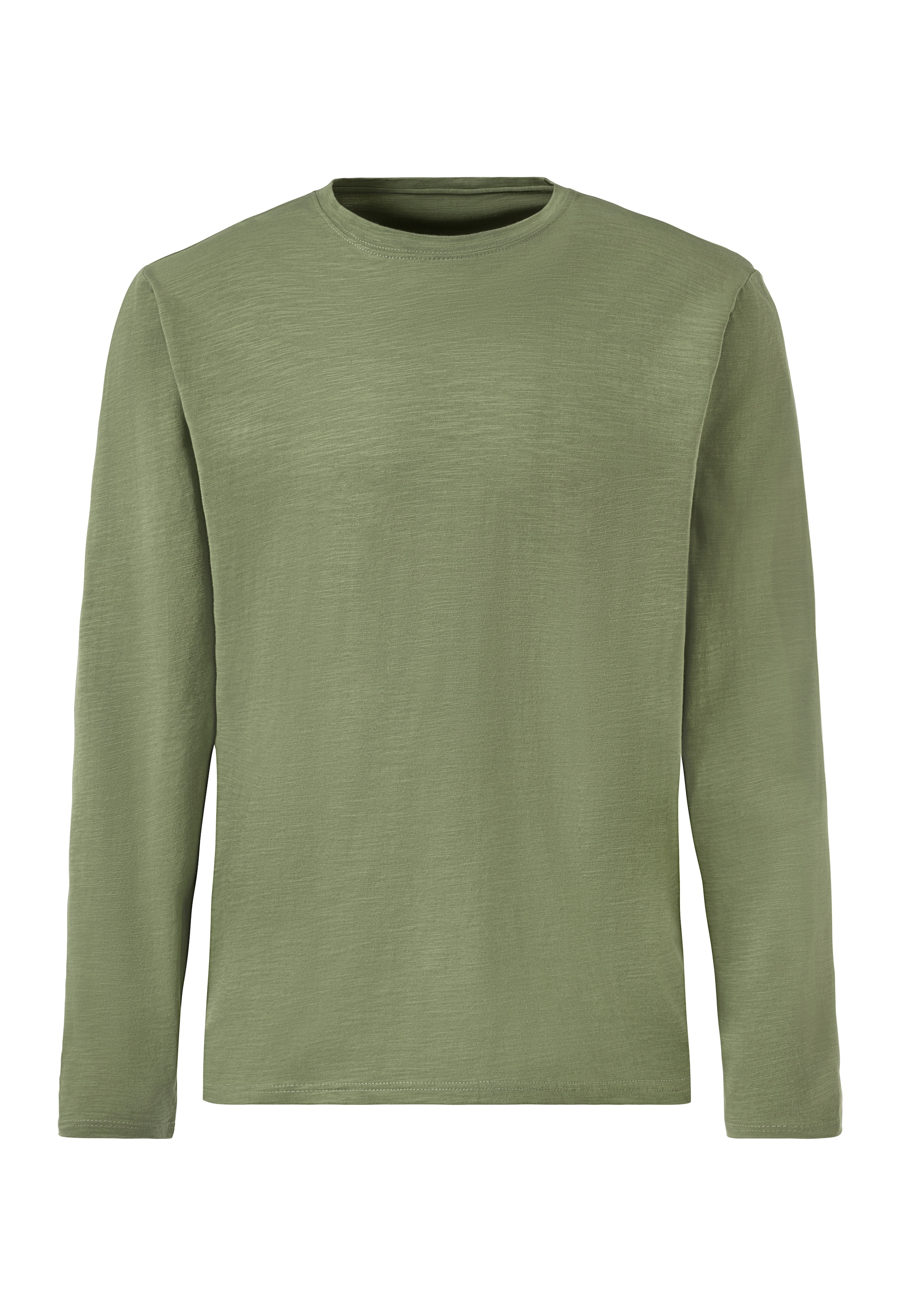John Devin Langarmshirt »mit Struktur«, (2er-Pack), Longsleeve in hochwertiger slub-yarn Qualität
