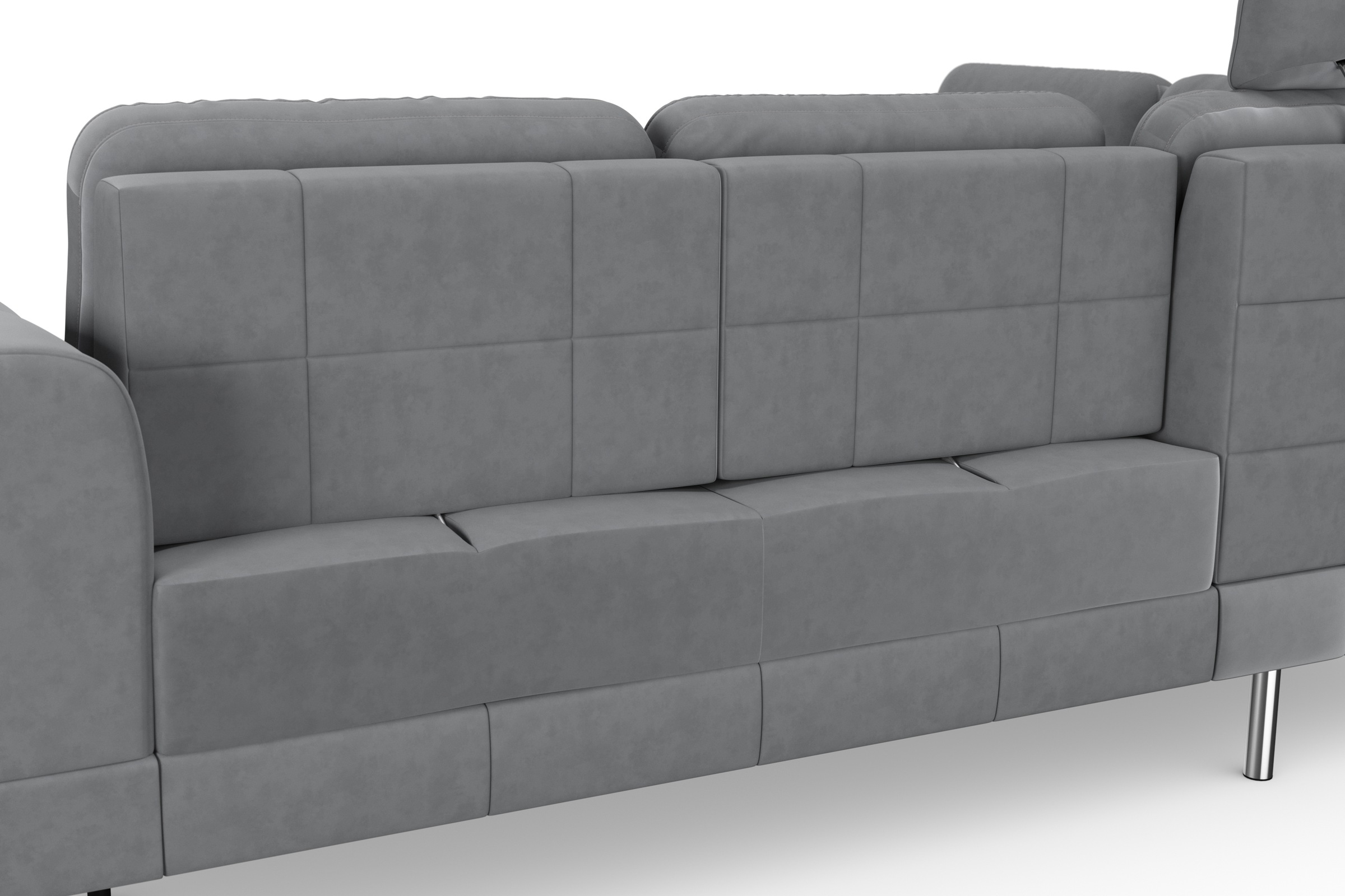 sit&more Ecksofa »Bendigo L-Form«, inklusive Sitztiefenverstellung, Bodenfreiheit 15 cm, in 2 Fußfarben