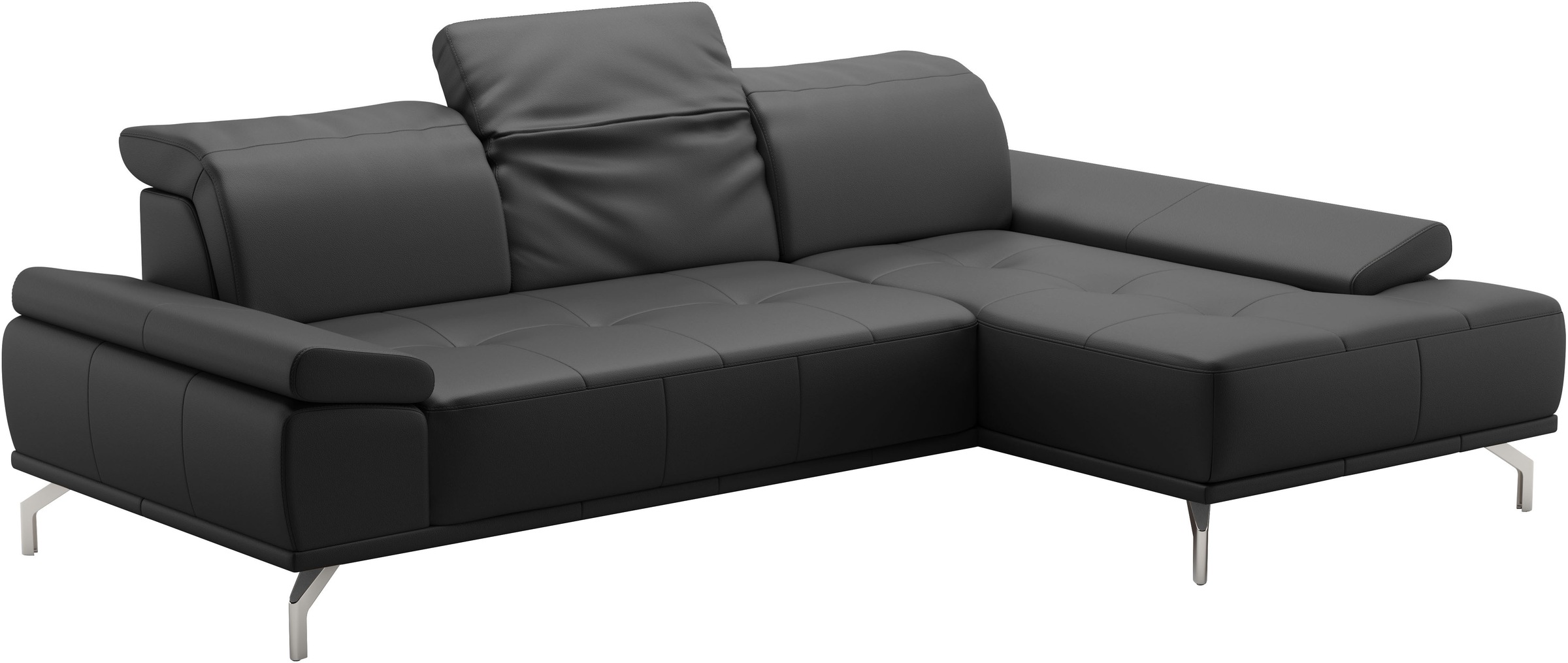 Places of Style Ecksofa »Caluna«, Inkl.Sitztiefenverstellung, wahlweise mit Kopf- und Armteilverstellung