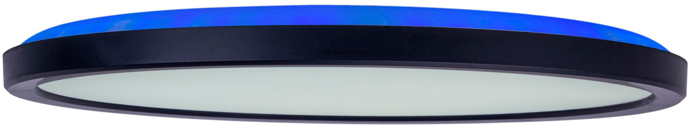 näve Deckenleuchte »LED "CARLO" mit RGB-Backlight D: 29,3 cm«, Dimmbar mit Memoryfunktion, Farbwechsler und Nachtlichtfunktion