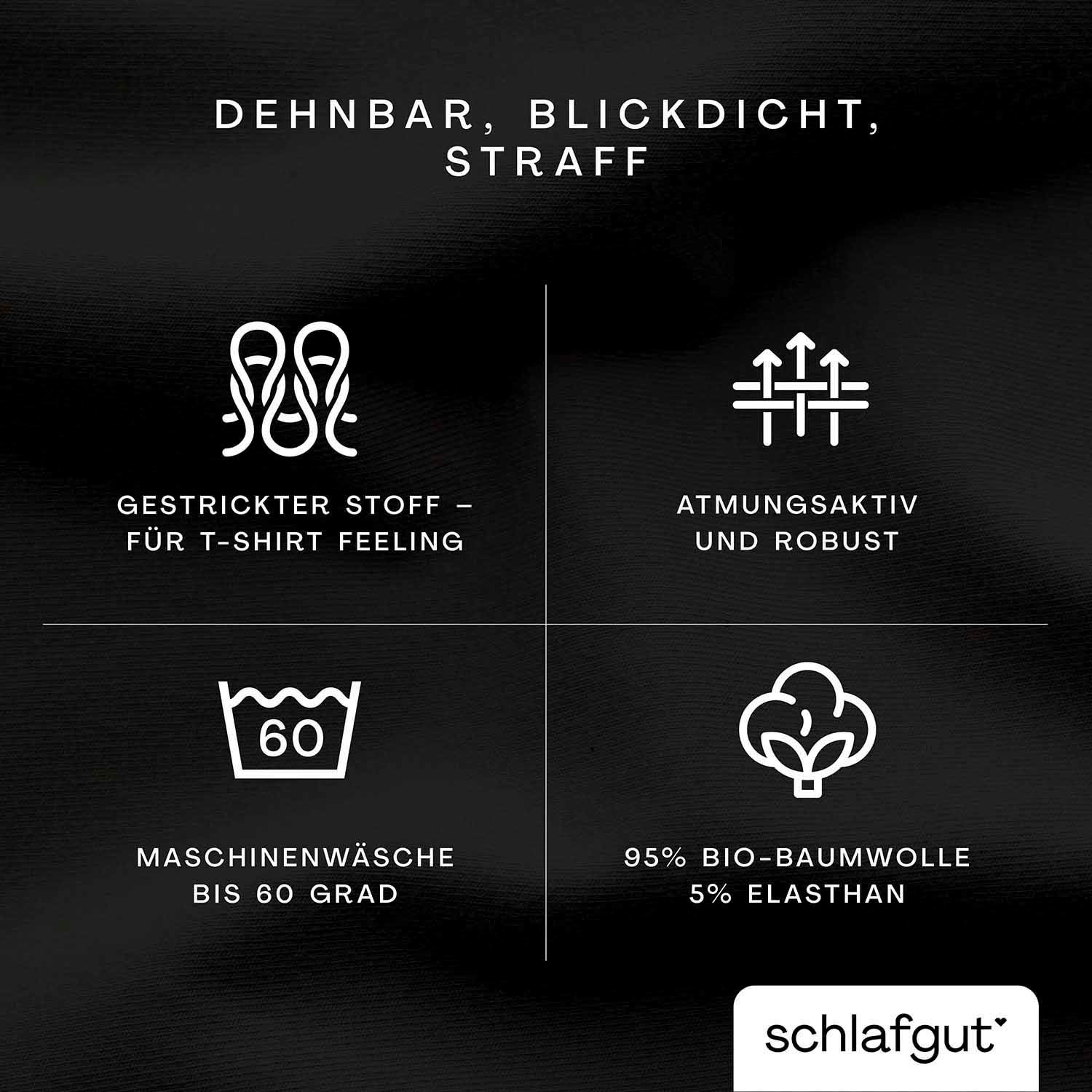 Schlafgut Spannbettlaken »PURE BOXSPRING in Gr. 90x200, 140x200 oder 180x200, für Boxspringbett«, aus Bio-Baumwolle, für Matratzen bis 40 cm Höhe, Bettlaken