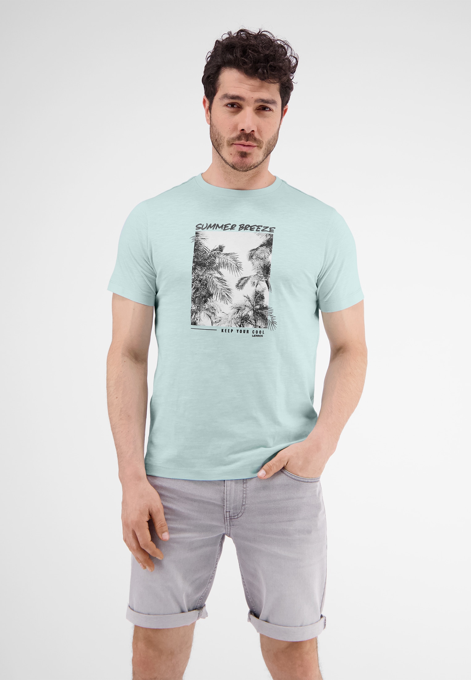 LERROS T-Shirt »LERROS T-Shirt mit Fotoprint«