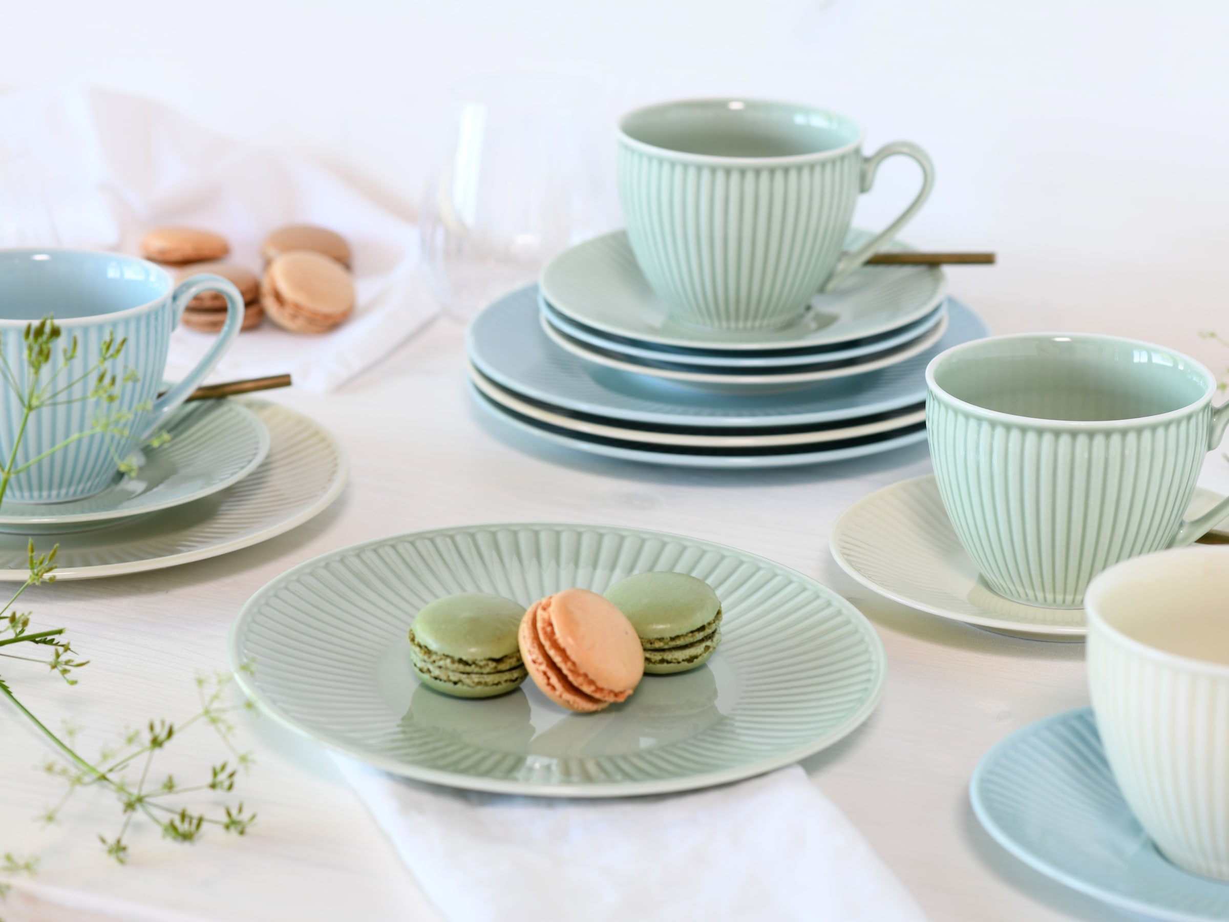 CreaTable Kombiservice »Valencia Pastell, Kombi-Service 30-tlg« Elegant, Boho Chic