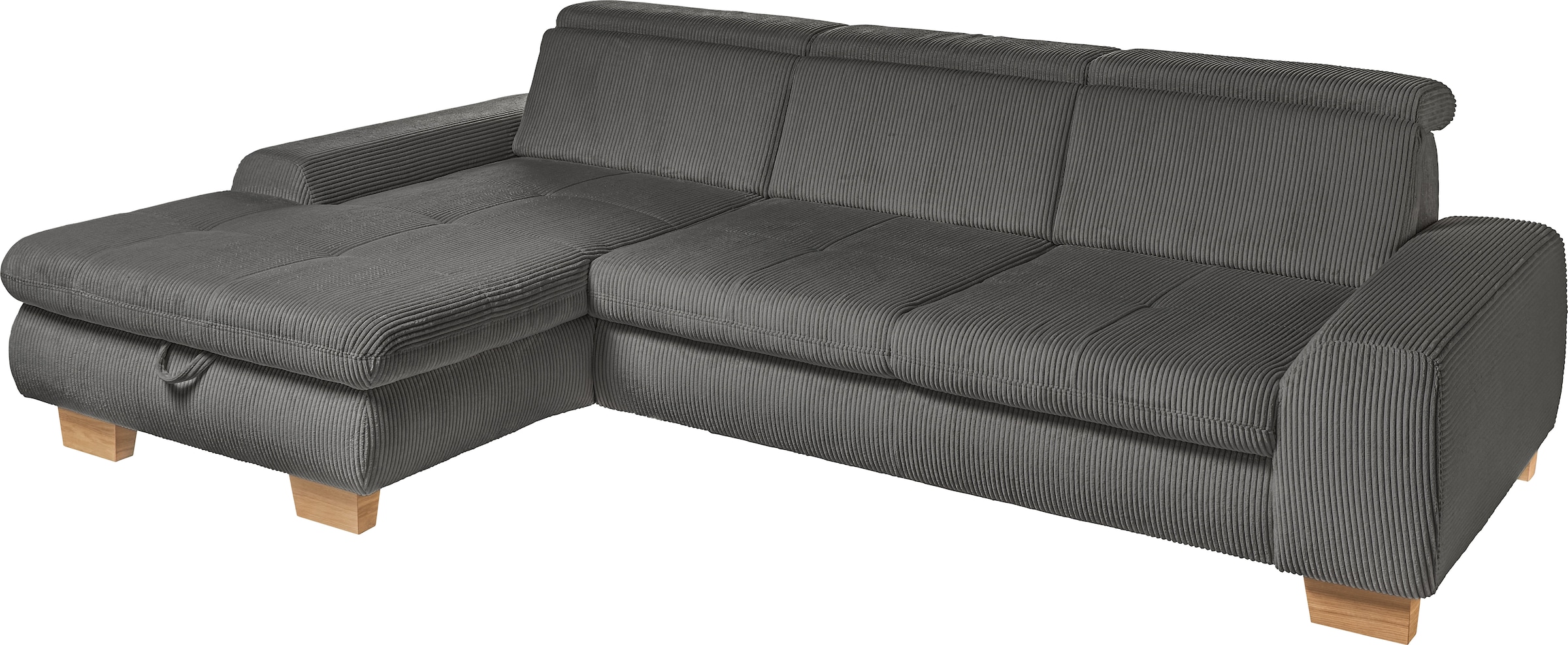 set one by Musterring Ecksofa »SO 3400«, mit Canape und verschiedenen Funktionen, Kaltschaum, B307 x T195 cm