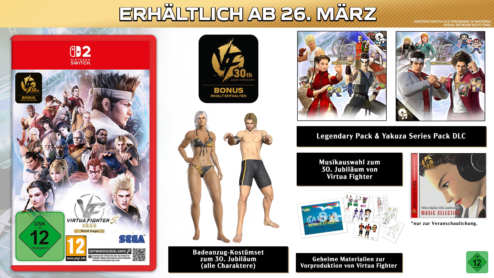 Sega Spielesoftware »Virtua Fighter 5 R.E.V.O. World Stage 30th Anniversary Edition« Nintendo Switch 2
