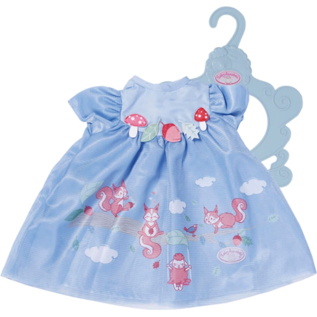 Baby Annabell Puppenkleidung »Kleid blau Eichhörnchen, 43 cm«