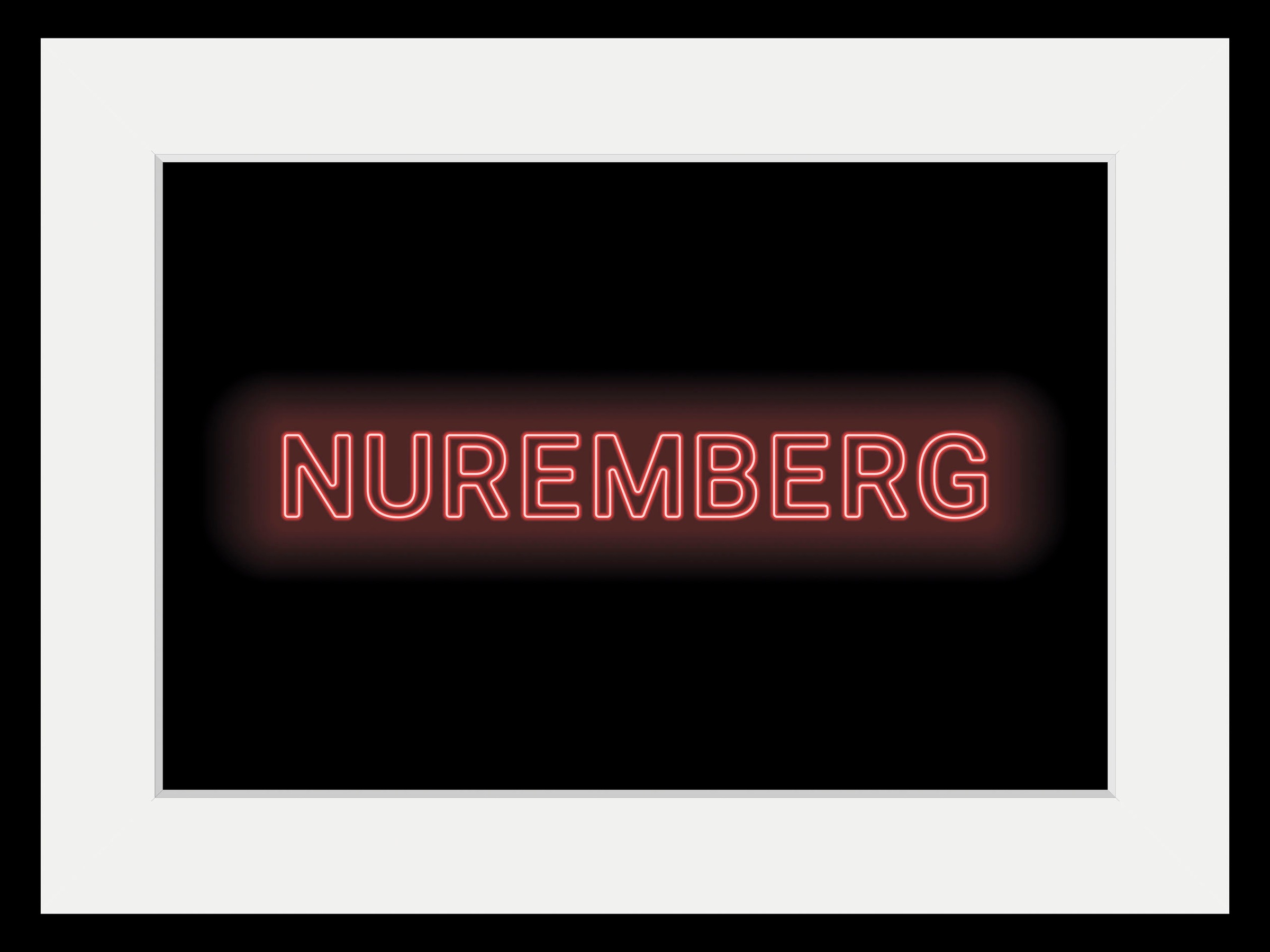 queence Bild »NUREMBERG LIGHTS« Schriftzug   Städte 1 Stk. tlg. HD Premium günstig online kaufen