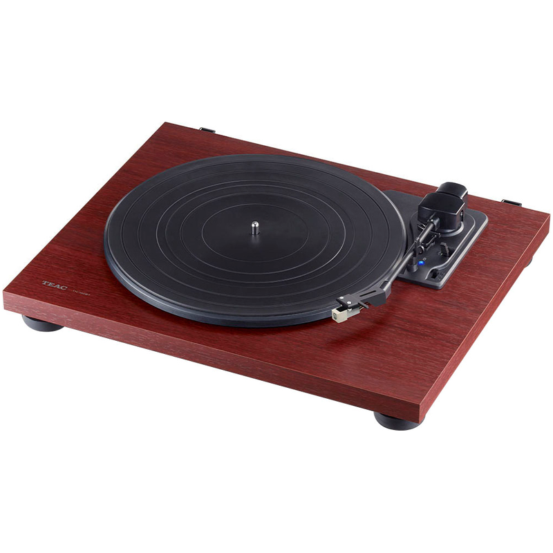 TEAC Plattenspieler cherry Eingebauter Bluetooth Sender für BT Lautsprecher oder Kopfhörer