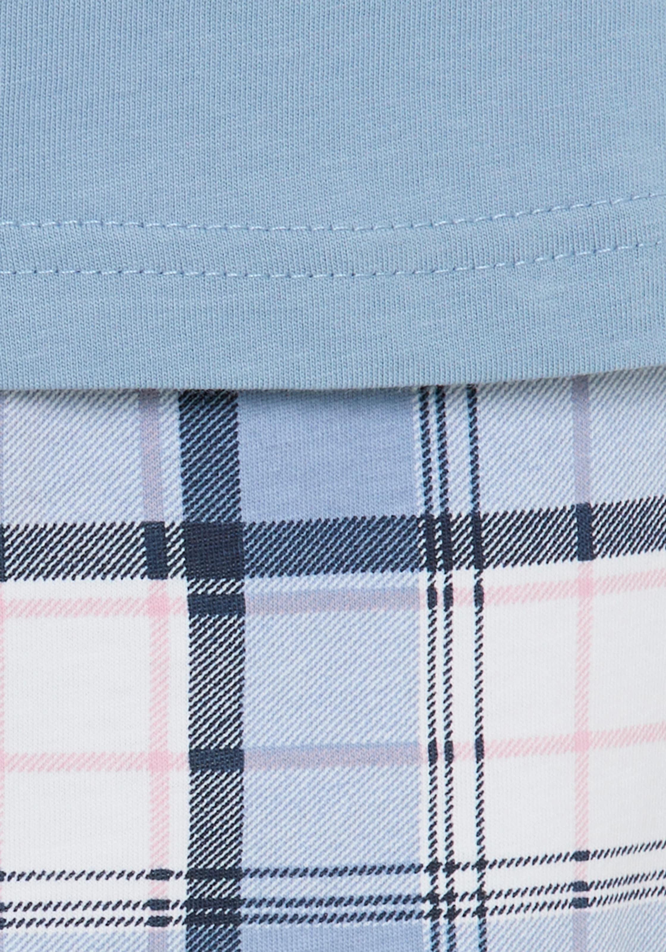 Vivance Dreams Pyjama Set, 2 Stück,  Elastische Rippbündchen