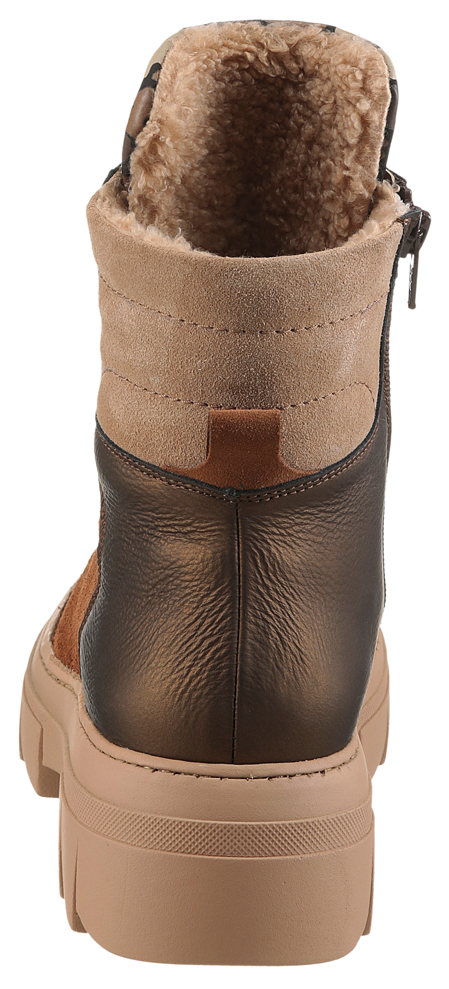 Waldläufer Schnürboots »H-SAIGA«, Schnürstiefelette, Plateauboots in Komfortweite H (= sehr weit)