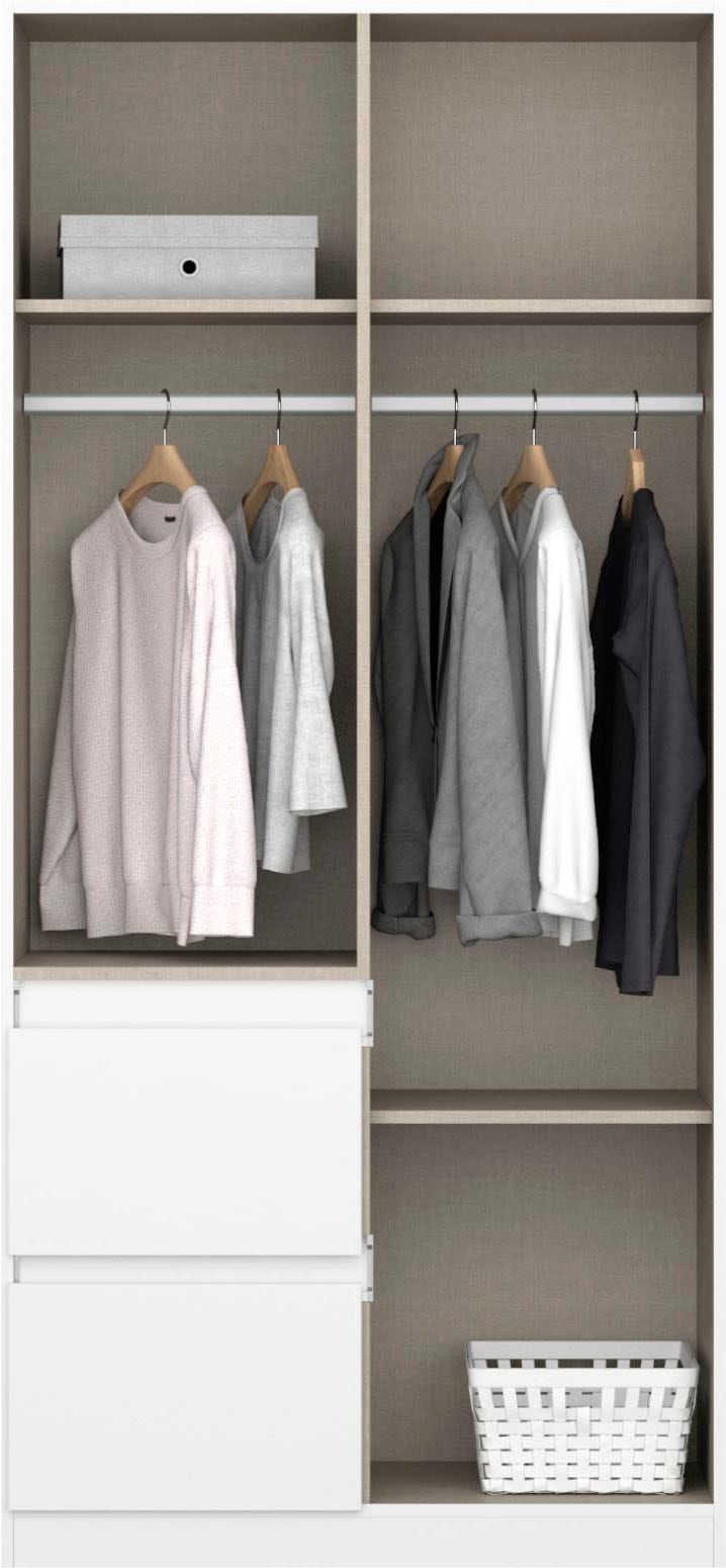 rauch Schrank-Set »Kleiderschrank Schrank Garderobe Wäscheschrank Ankleide NIDDA« Set, Größe 208x163 cm, 