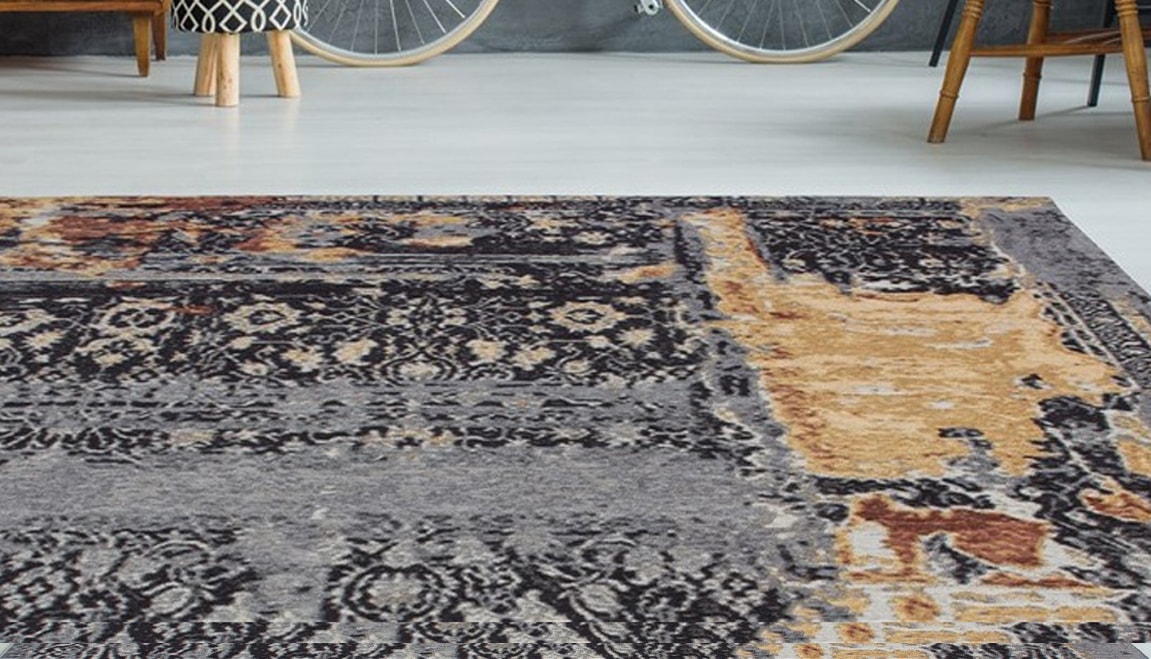 my home Teppich »Cara«, rechteckig, 8 mm Höhe, Vintage Design, Wohnzimmer günstig online kaufen