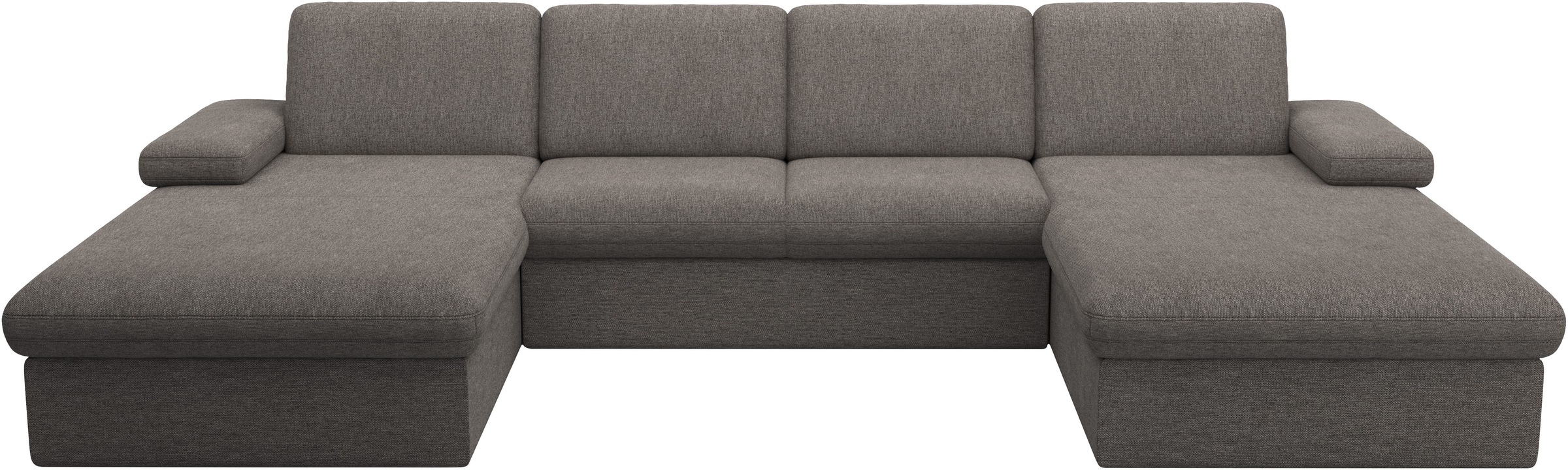 sit&more Wohnlandschaft »Moreno U-Form, B: 309 cm«, mit Armteilverstellung, optional Bettfunktion