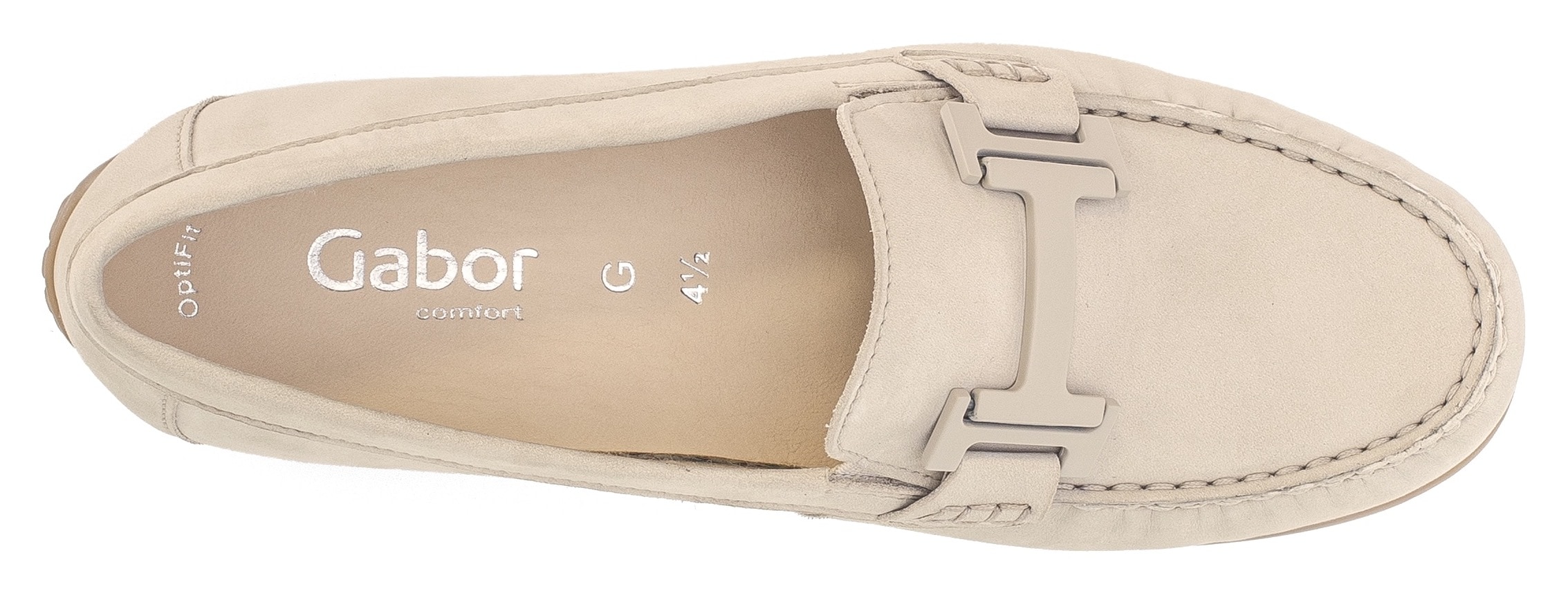Gabor Mokassin »FLORENZ«, Komfortschuh, Bequemschuh, Slipper in Weite G (=weit)