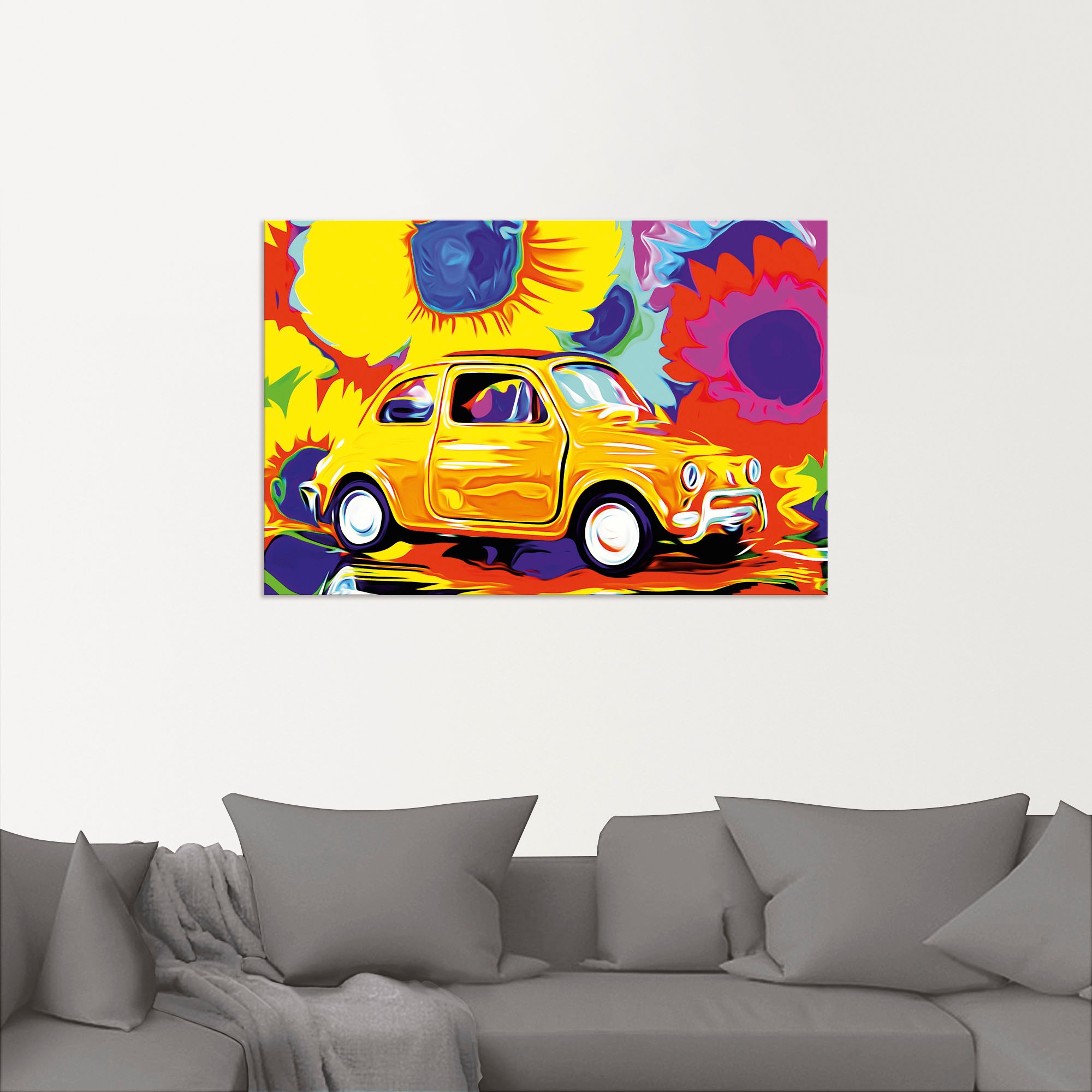 Artland Wandbild »Fiat 500«, Auto, (1 St.), als Alubild, Leinwandbild, Wand günstig online kaufen