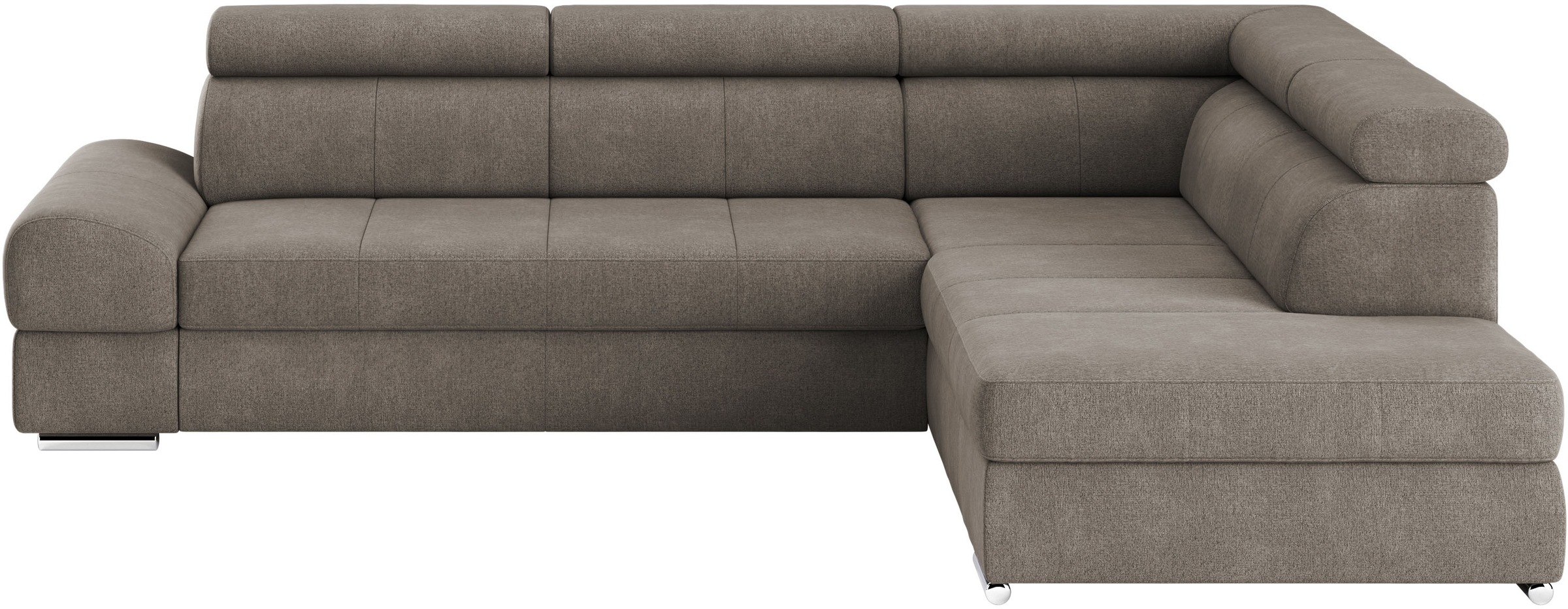 sit&more Ecksofa »Broadway L-Form«, mit verstellbaren Kopfteilen, wahlweise mit Bettfunktion