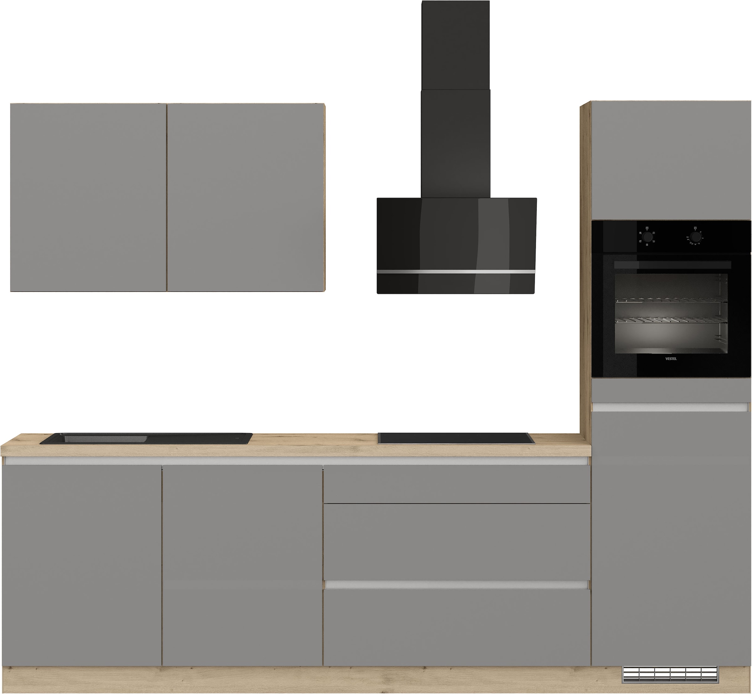 IMPULS KÜCHEN Küchenzeile »"Dublin", Anti Fingerprint Oberfläche, Schubkäst günstig online kaufen