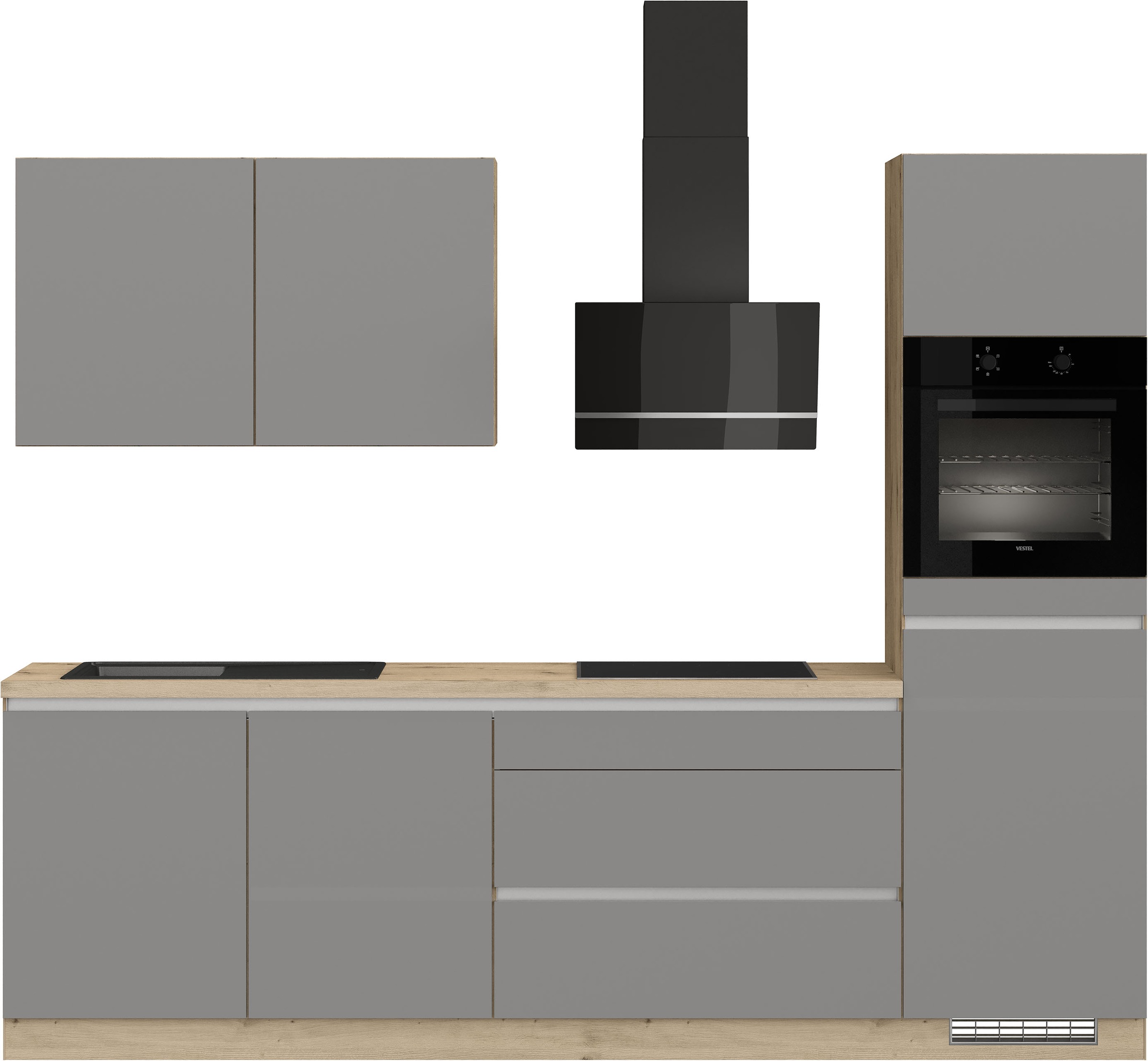 IMPULS KÜCHEN Küchenzeile »"Dublin", Anti Fingerprint Oberfläche, Schubkäst günstig online kaufen