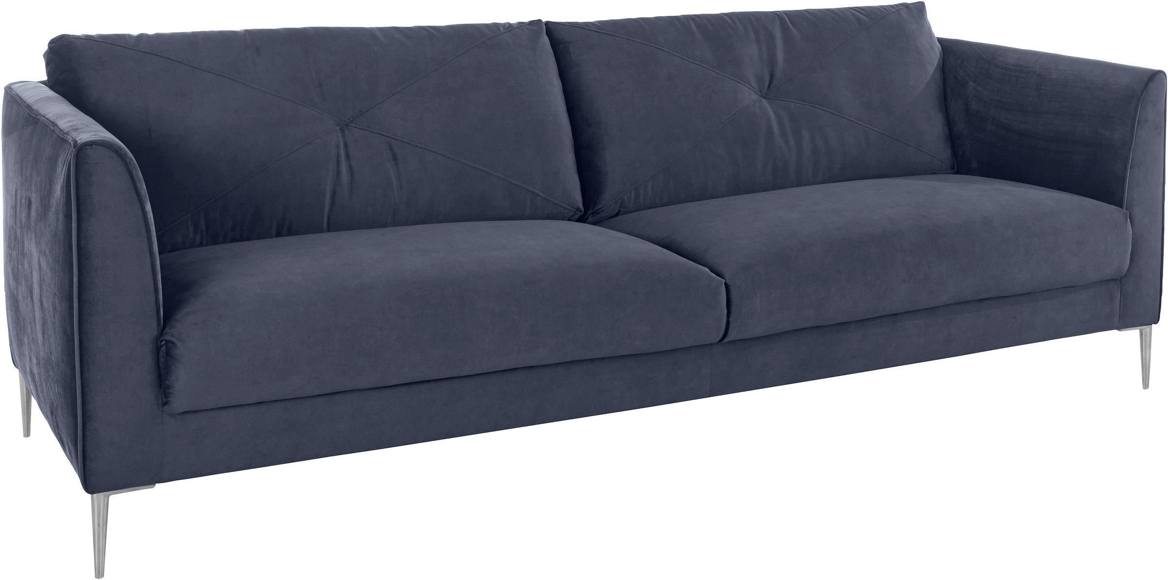 Guido Maria Kretschmer Home&Living 2,5-Sitzer »Chilltime, elegant und bequem, Komfortsitzhöhe 46cm, Breite 237cm«, mit eleganter Kreuznaht in den Rückenkissen, Breite 237 cm