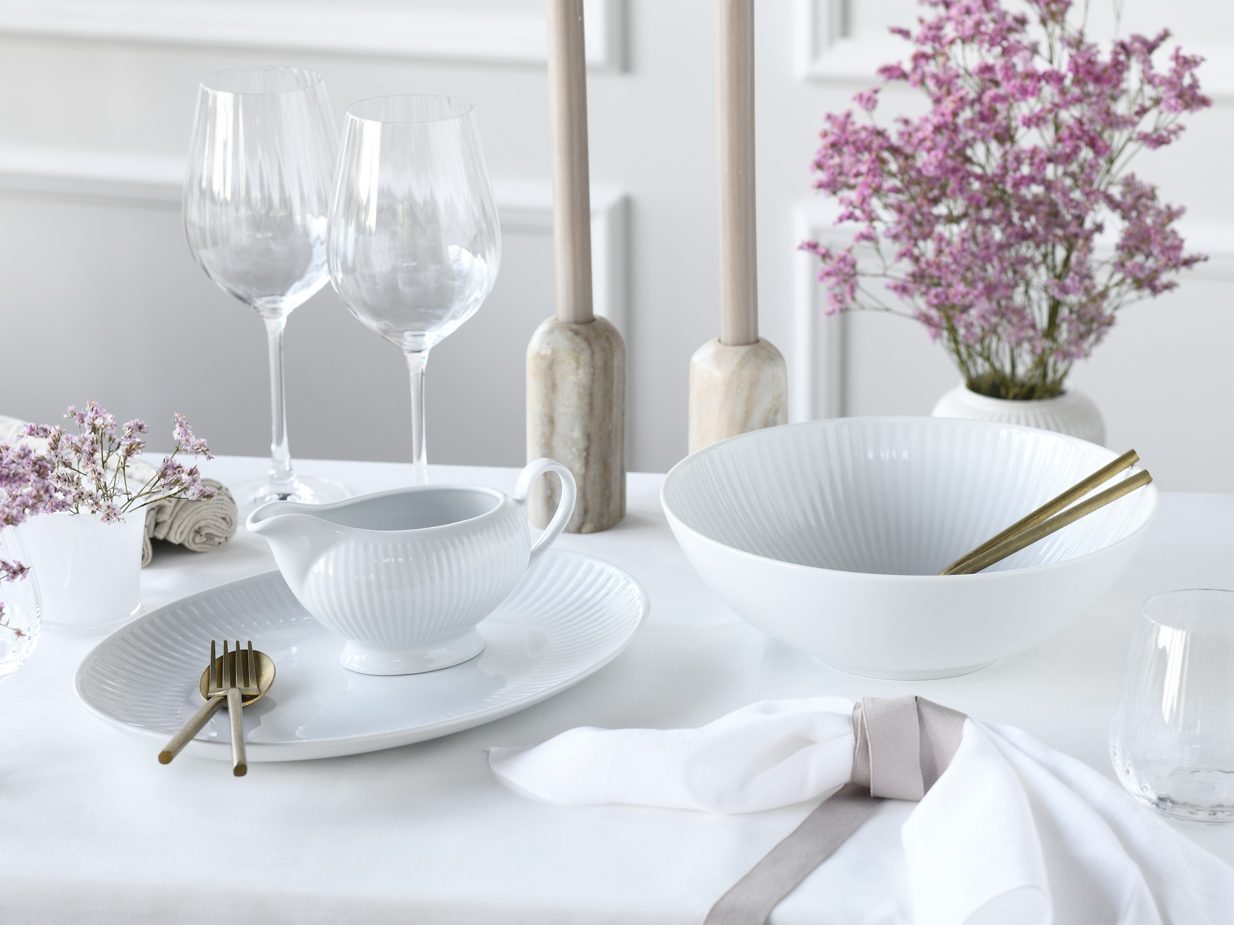 CreaTable Servier-Set »Valencia, Servierset, 3-tlg«, (Set, 3 tlg.), Elegant, Boho Chic