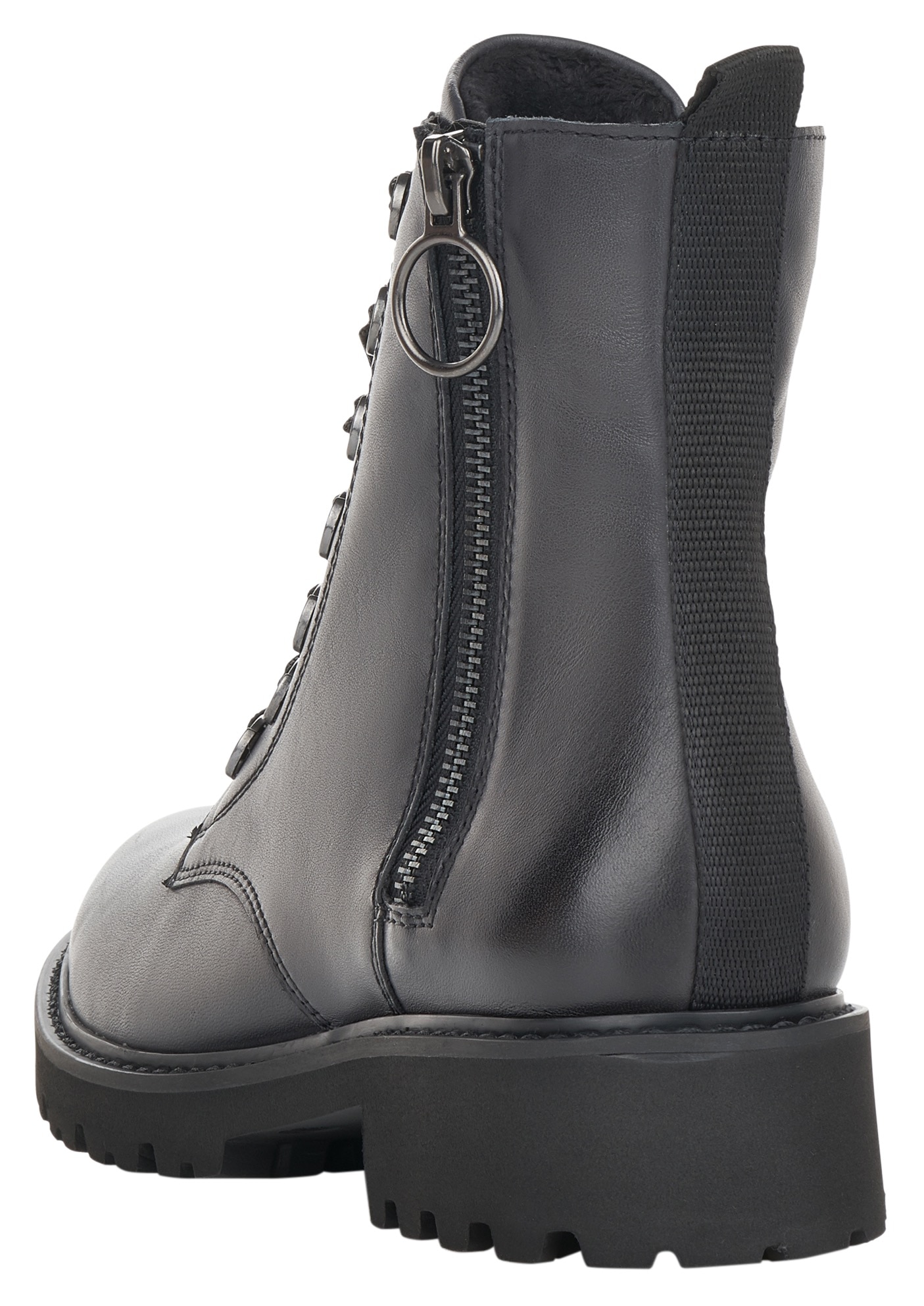 Remonte Schnürstiefelette, Blockabsatz, Stiefelette, Schnürboots, Flats im Used Look