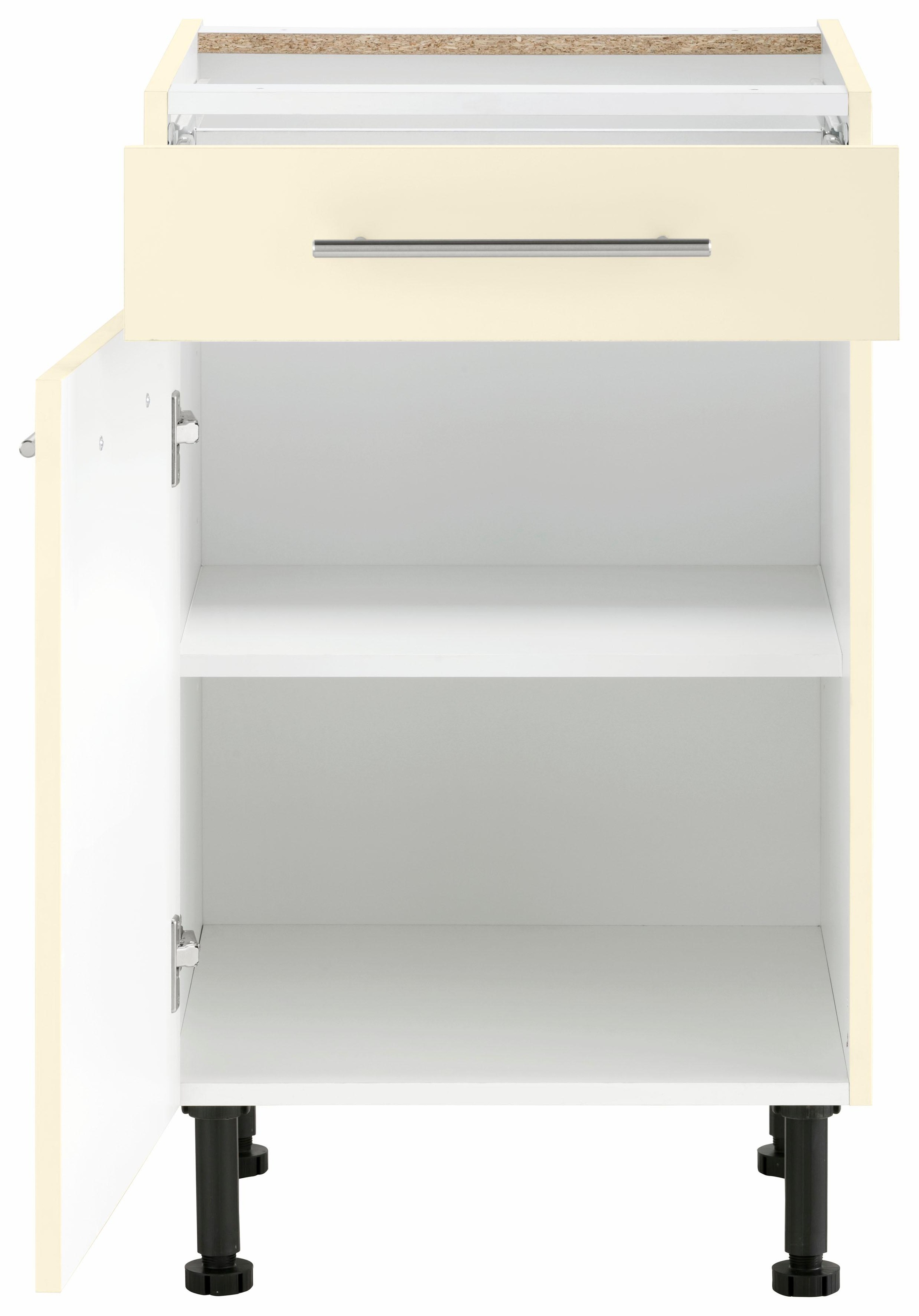 wiho Küchen Unterschrank »Ela«, Breite 50 cm, höhenverstellbare Füße