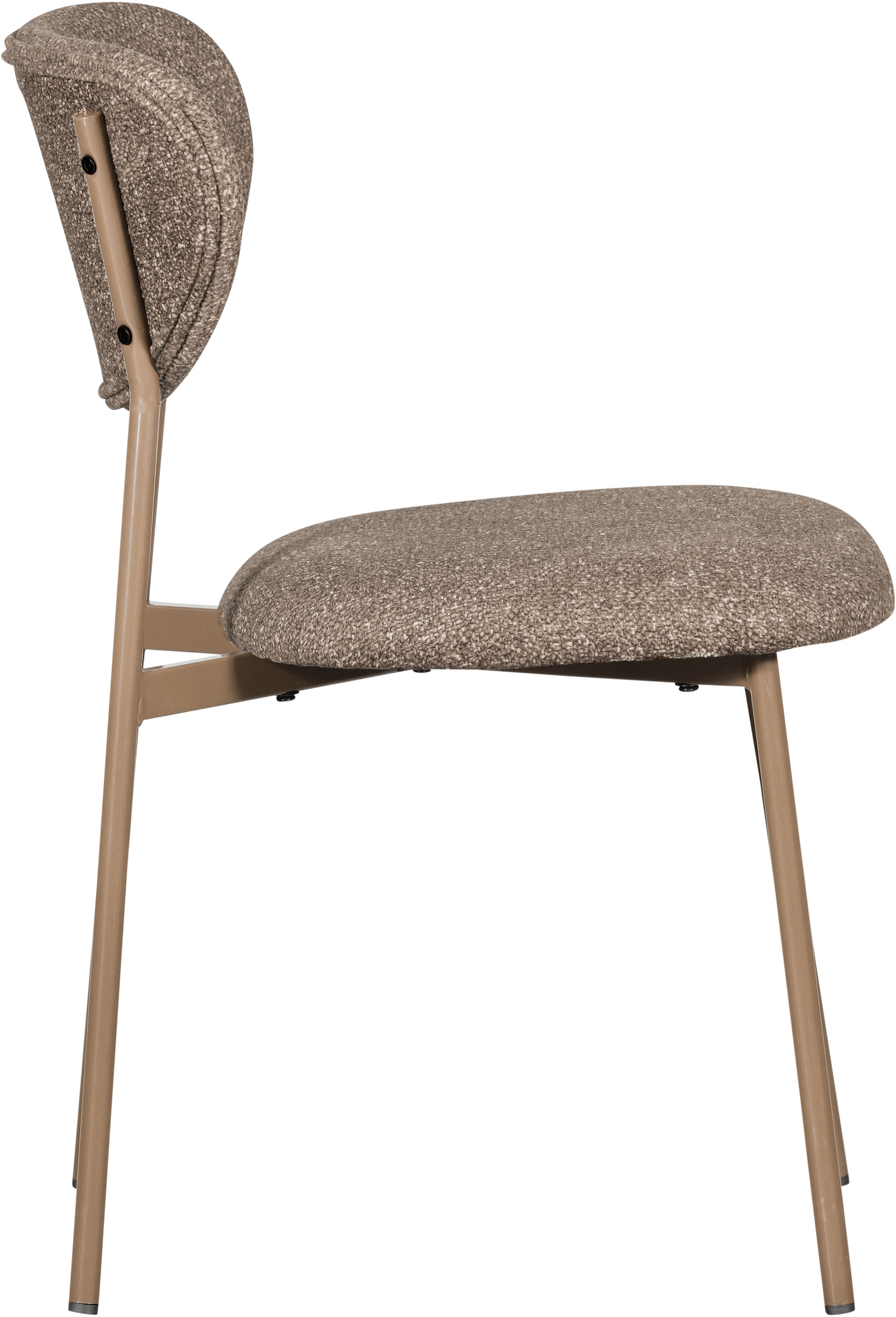 WOOOD Esszimmerstuhl »Valor aus Webstoff mit Metallgestell stapelbar H 77 x B 46 cm« (Set) 2 Stk.(Set, 2 St) Sehr hohe Verschleißfestigkeit, Breite 46 cm