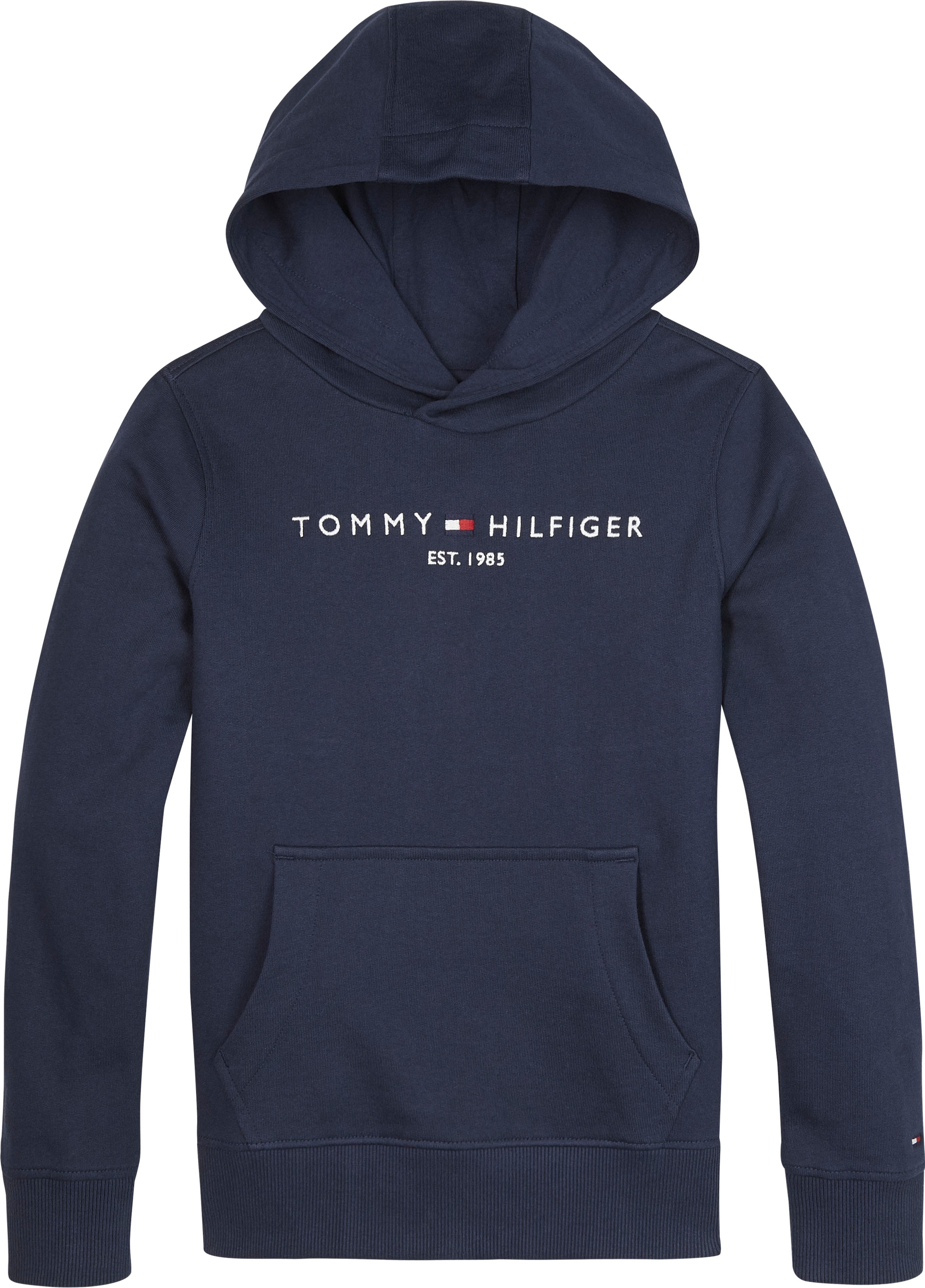 Kinder Jungen und »ESSENTIAL Hilfiger Junior MiniMe,für Kids HOODIE«, online Tommy bestellen Kapuzensweatshirt Mädchen