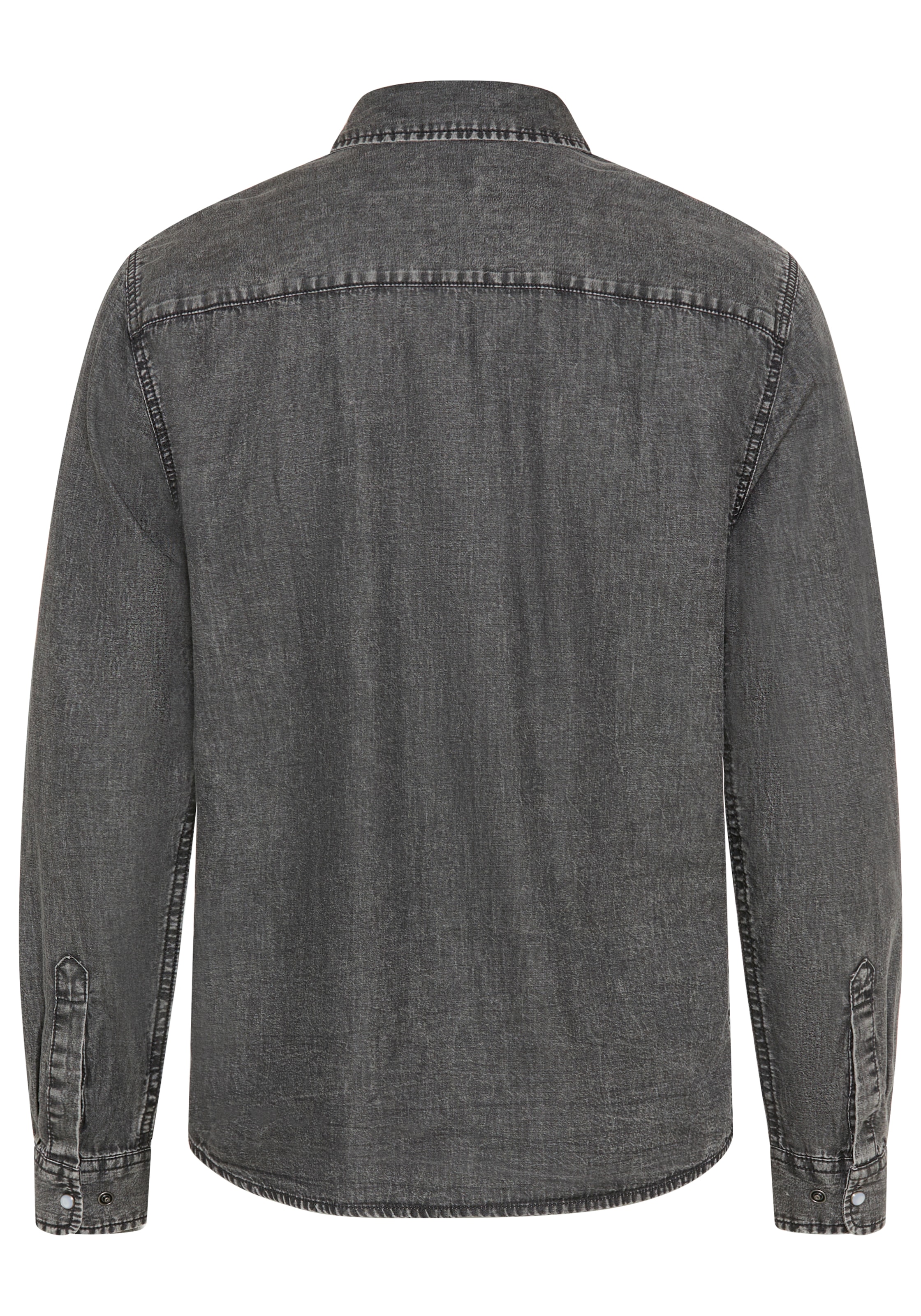 Bruno Banani Jeanshemd »schmal geschnitten« schmale Basic-Passform, aus Baumwolle in Denim-Jeans-Qualität