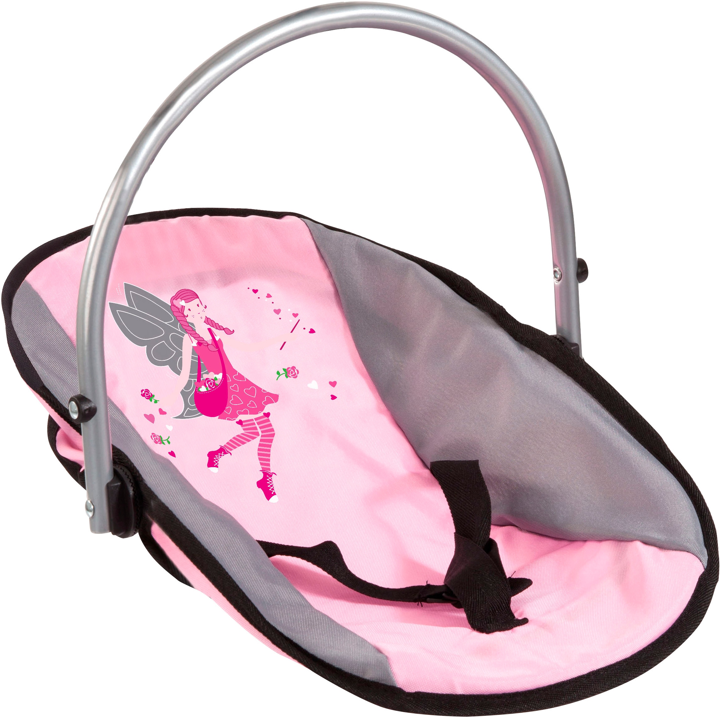 Bayer Puppen Accessoires-Set »Vario rosa/grau« mit multifunktionalem Sitz