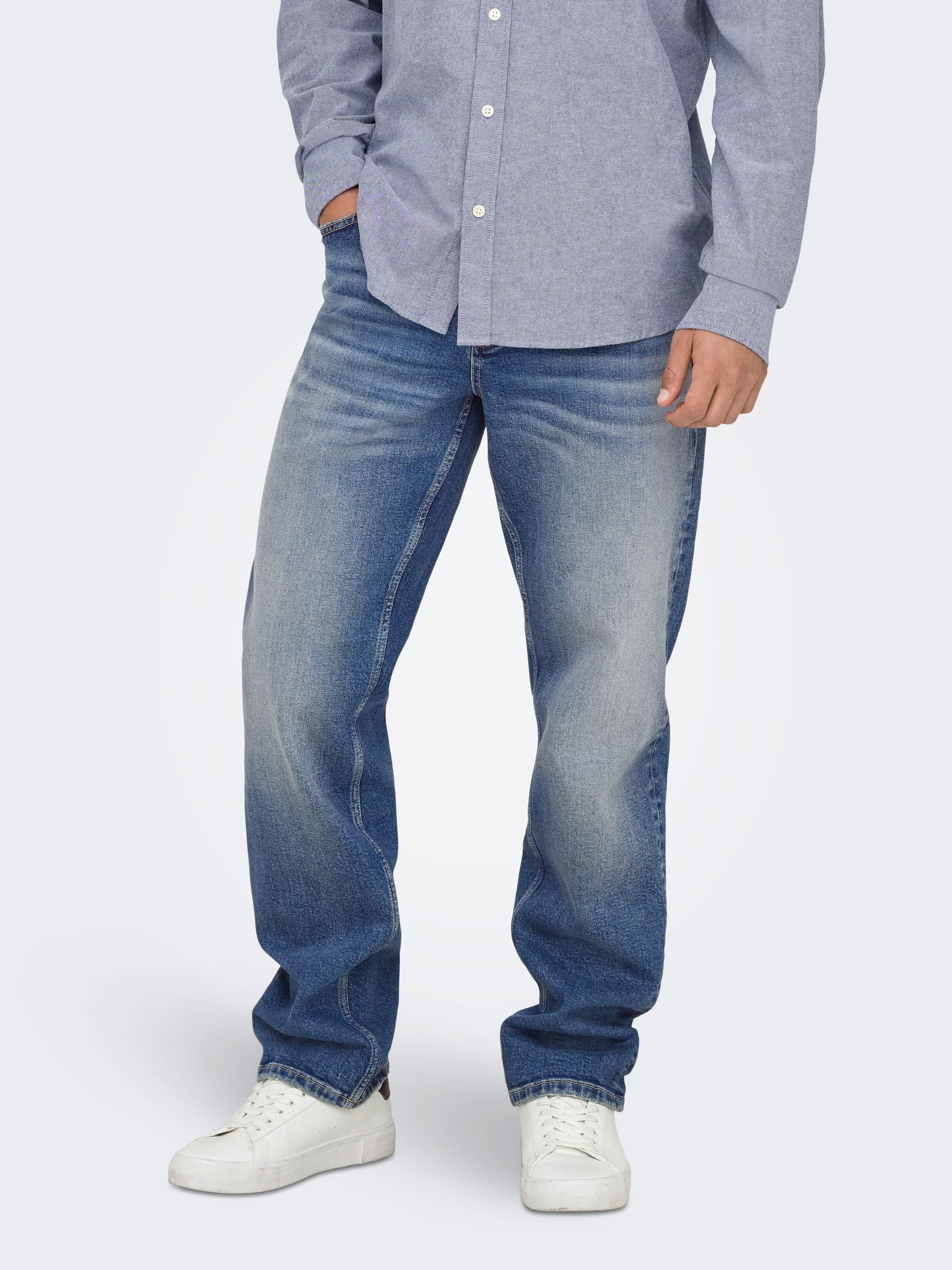 ONLY & SONS Straight-Jeans »ONSEDGE PERFORMANCE LB 3816 DOT DNM NOOS«