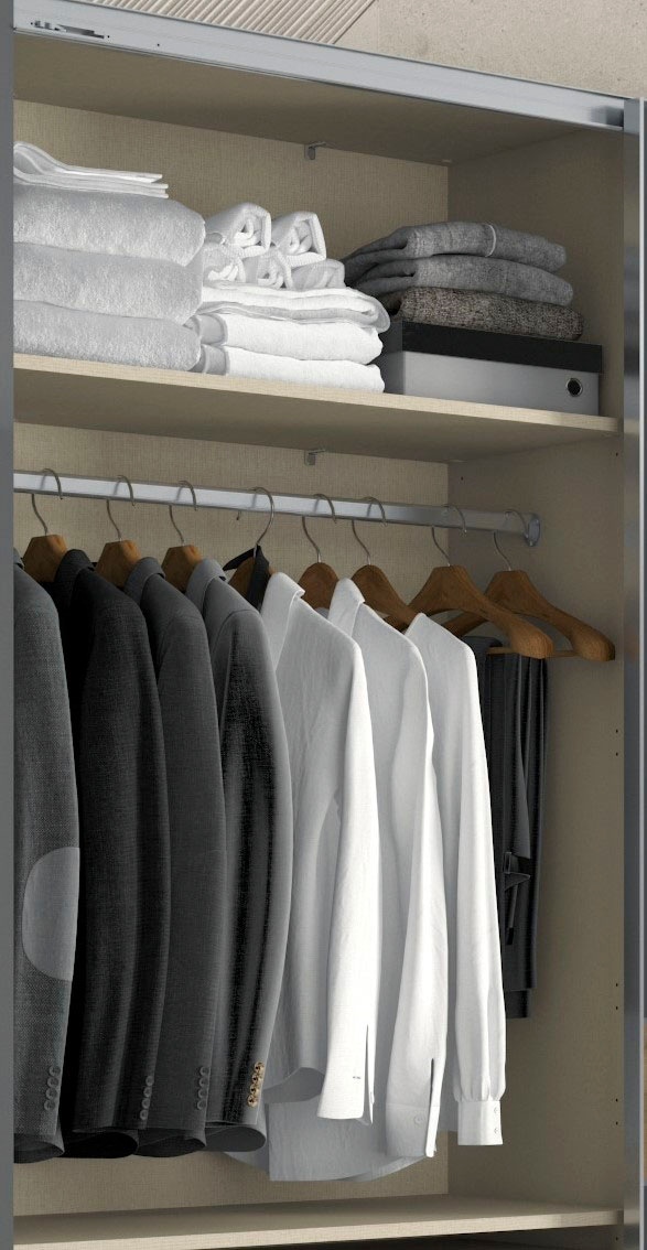 Places of Style Schwebetürenschrank »Onyx«, Spiegelschrank hochwertig UV lackiert, Soft-Close-Funktion
