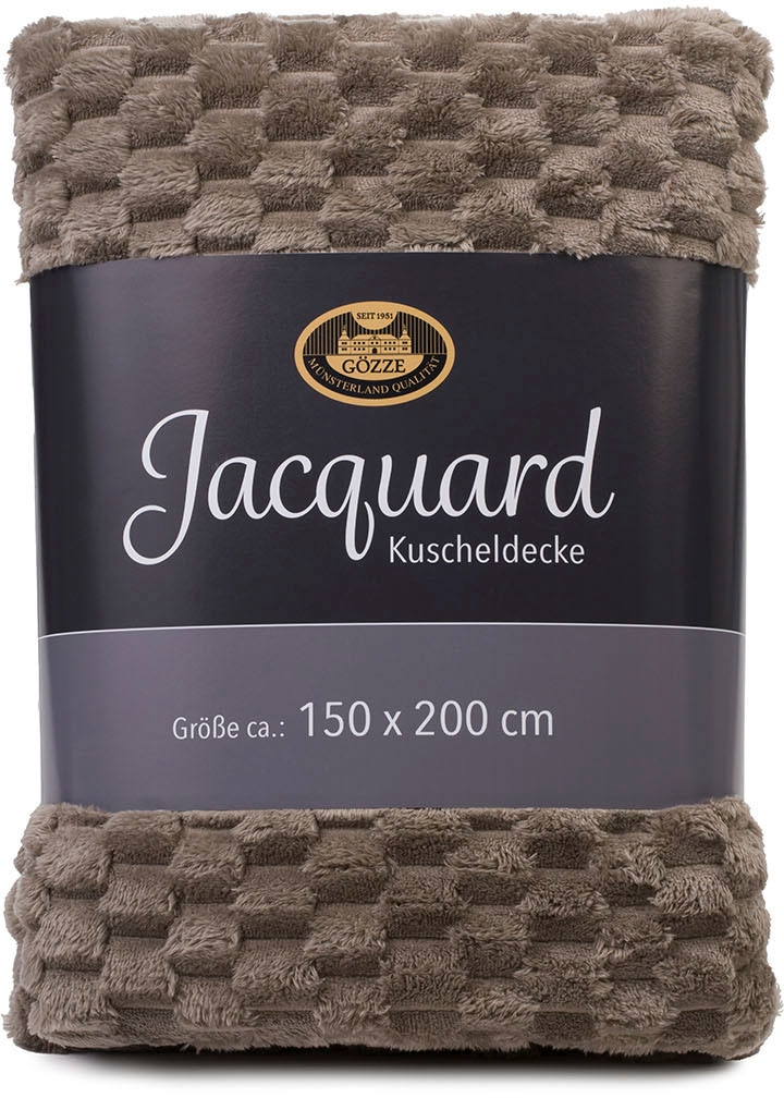 Gözze Wohndecke »Decke 3D - Bubbles« Jacquard gewebte Decke in 3D Optik