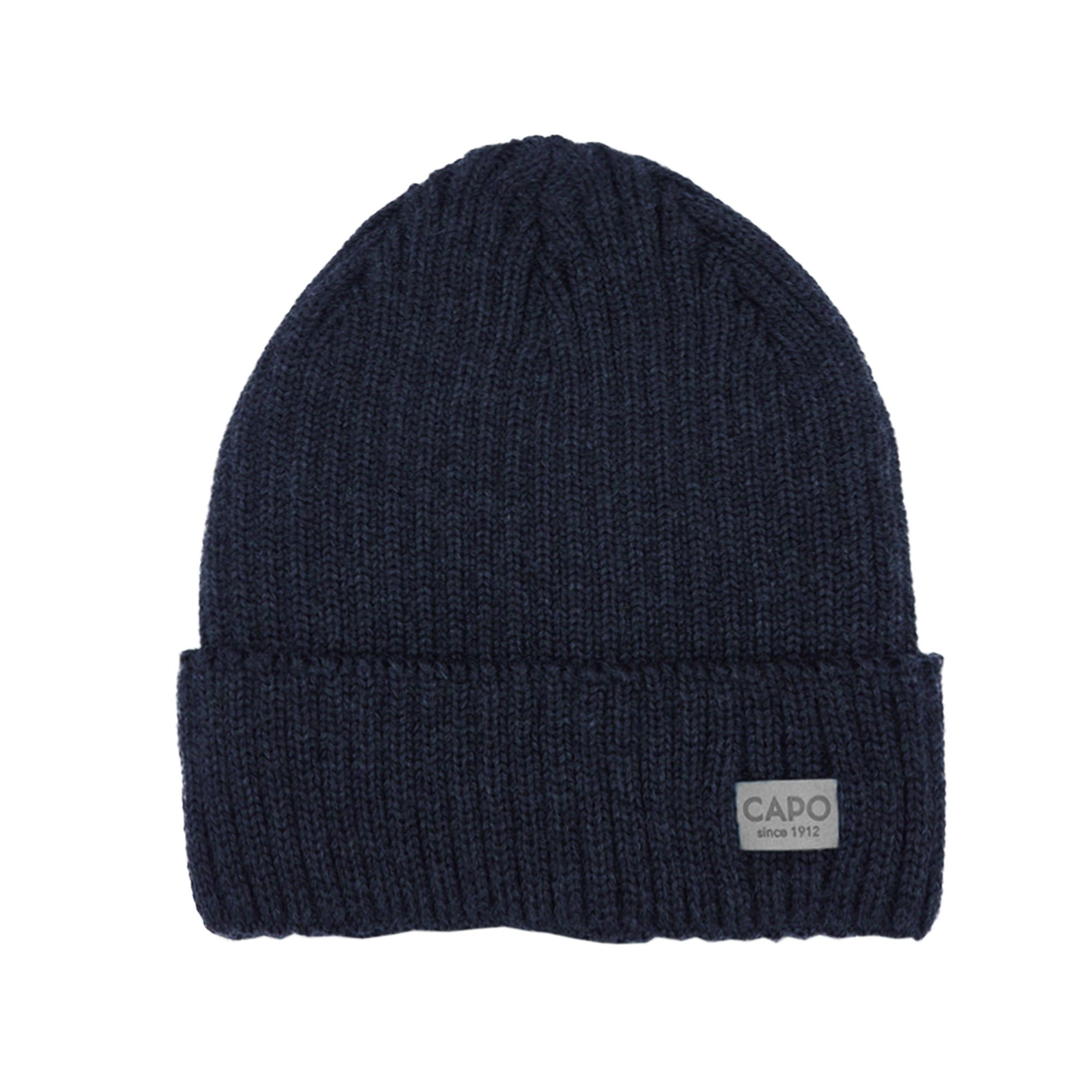 CAPO Strickmütze mit Merinowolle, atmungsaktiver Tragekomfort, gefüttert navy