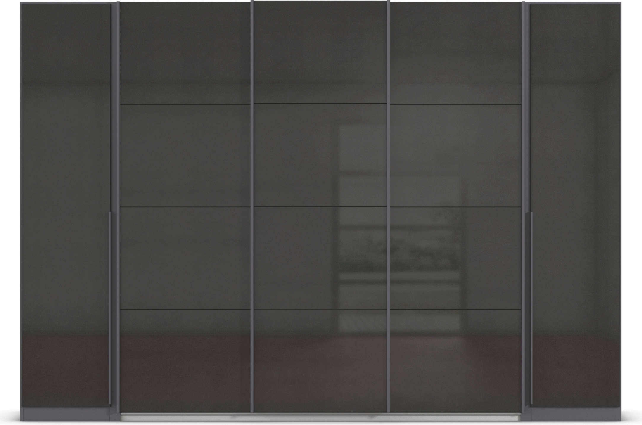 rauch Schwebetürenschrank »Agordo«, (im angesagten Mix aus Dreh- und Schwebetüren), optional mit Spiegel und zwei Griff-Farben MADE IN GERMANY